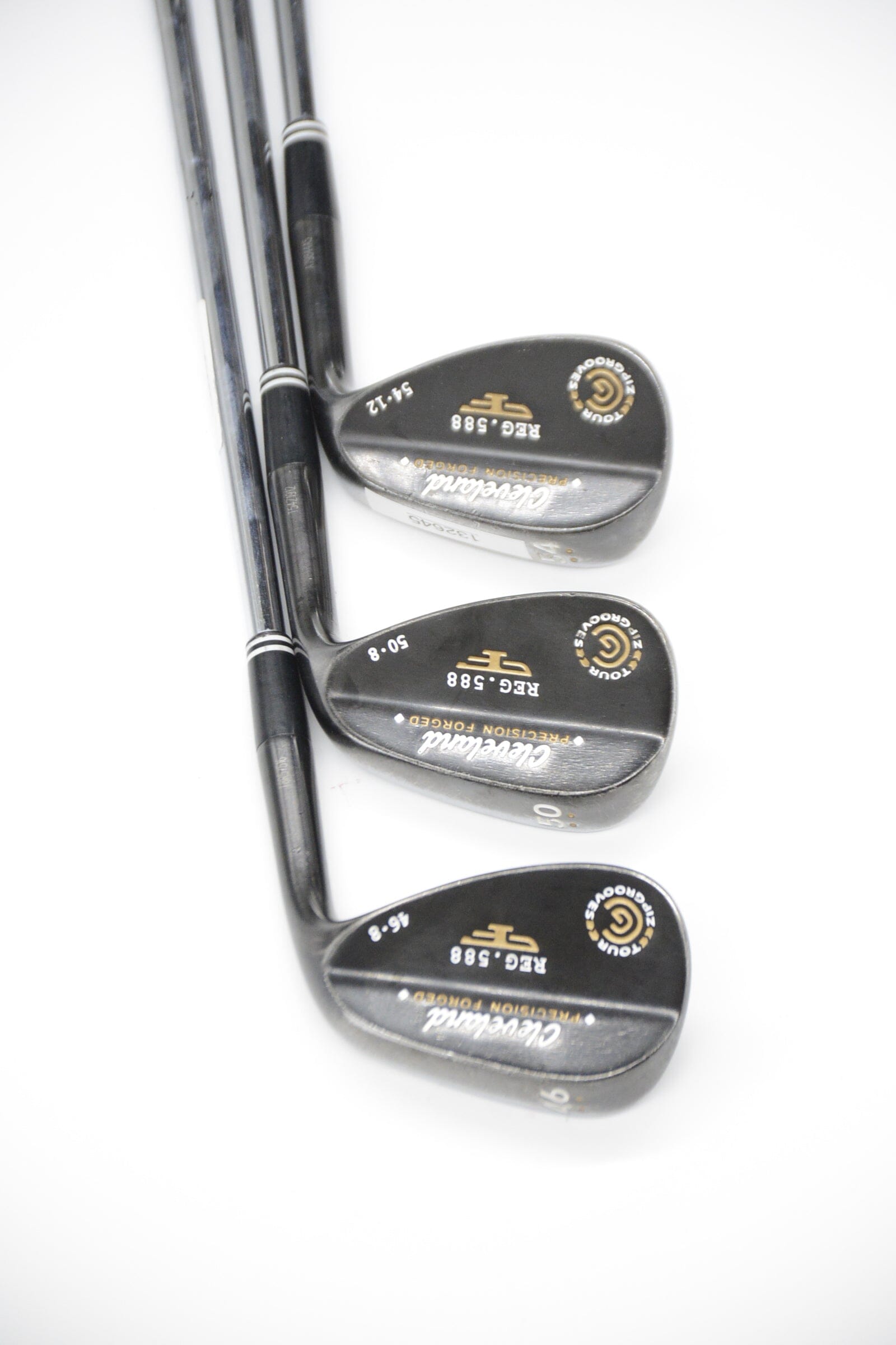Cleveland 588 Tour ZipGrooves 46, 50, 54, 60 Degree Wedge Set S Flex Golf Clubs GolfRoots