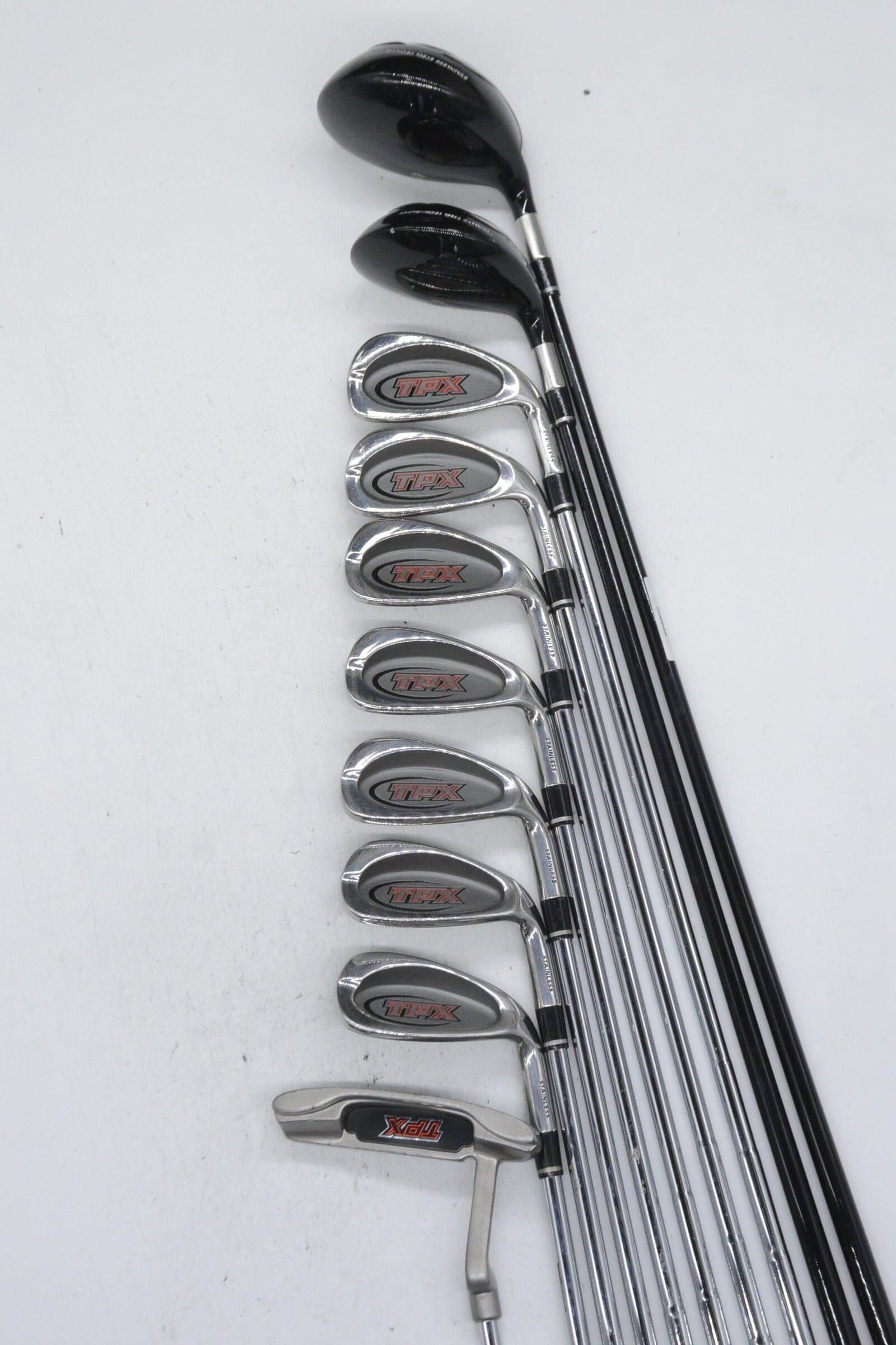 PowerBilt TPX Mixed Full Set R Flex -0.5" Golf Clubs GolfRoots