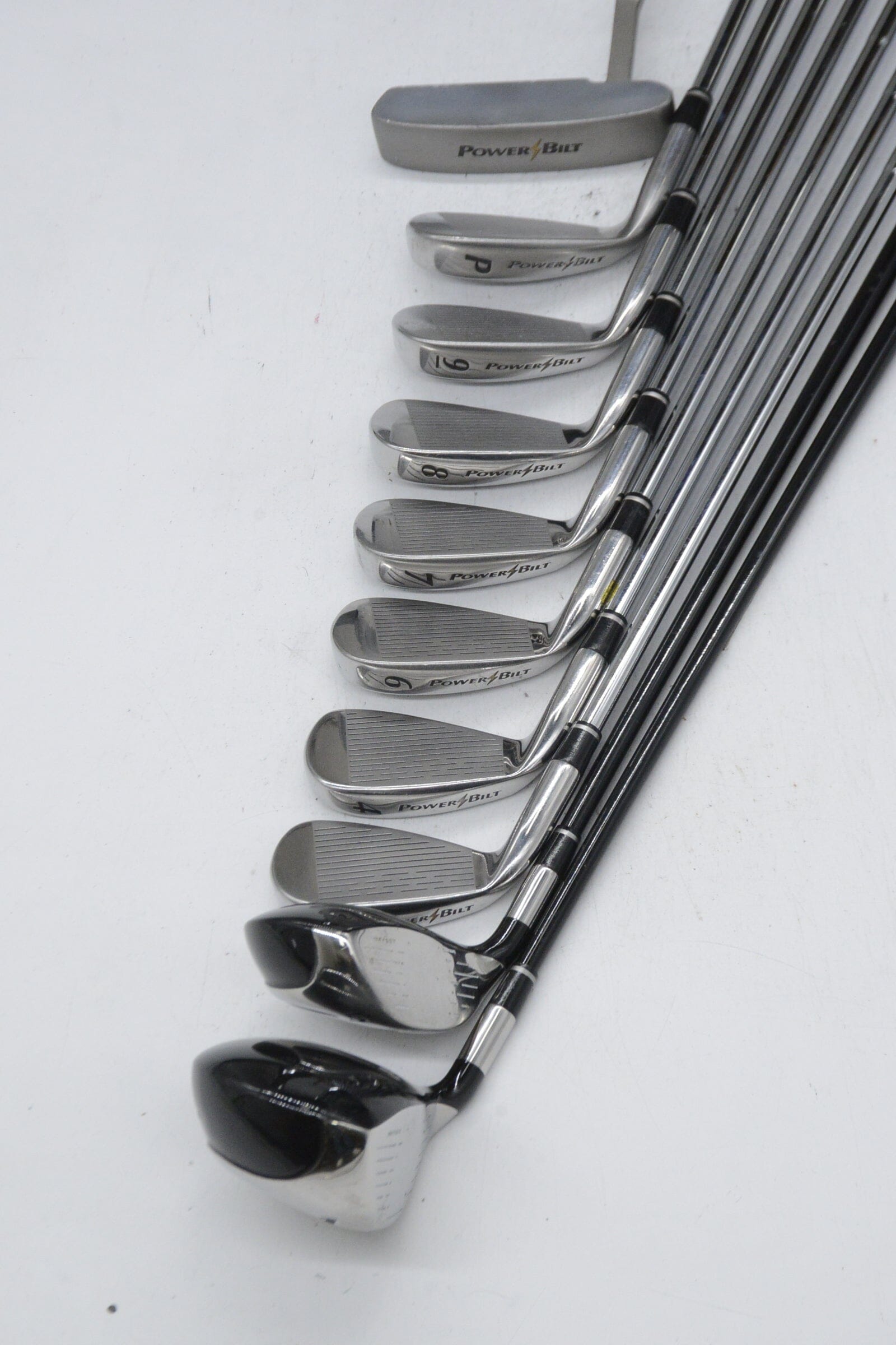 PowerBilt TPX Mixed Full Set R Flex -0.5" Golf Clubs GolfRoots