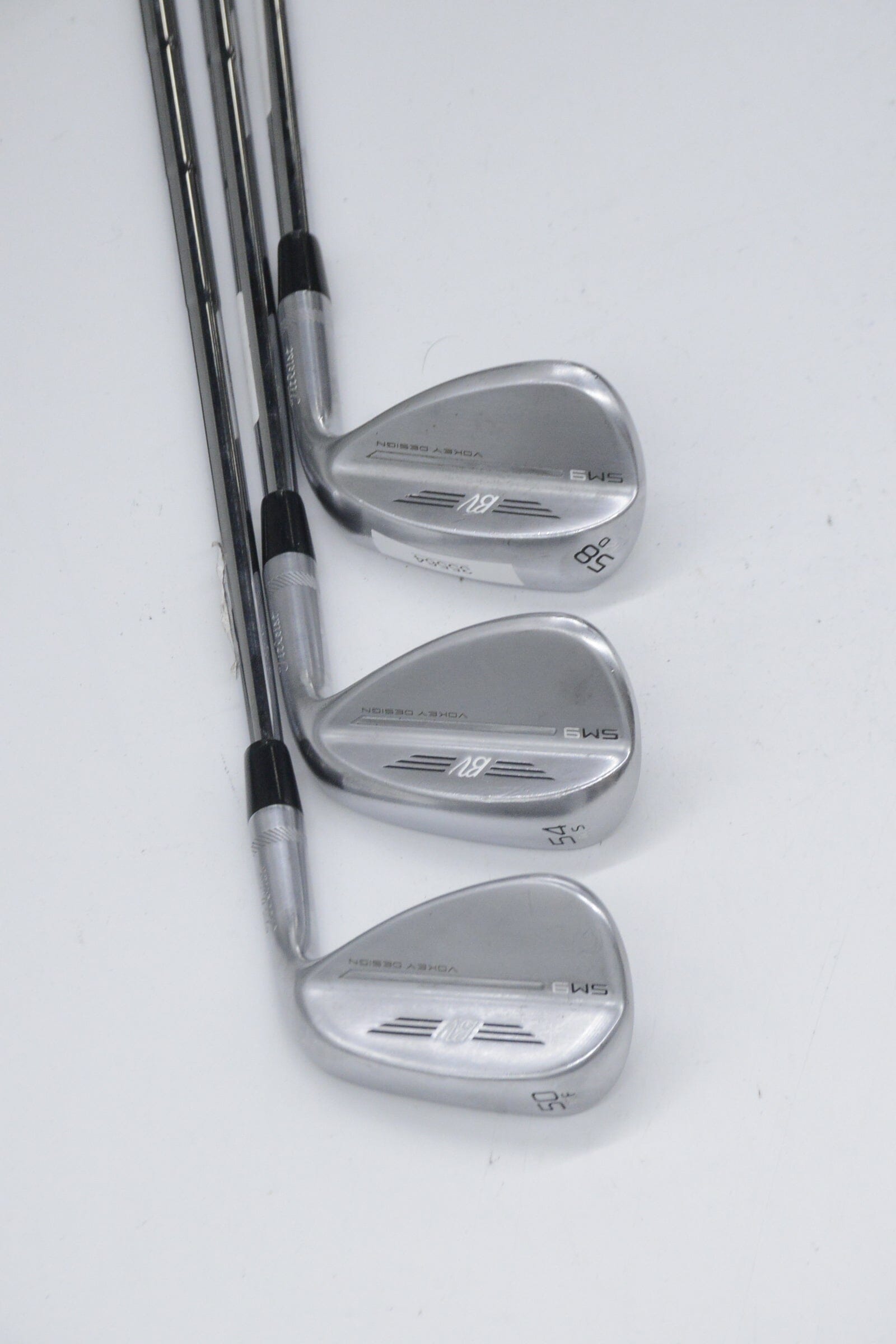 Titleist Vokey SM9 Tour Chrome 50, 54, 58 Degree Wedge Set Wedge Flex Golf Clubs GolfRoots