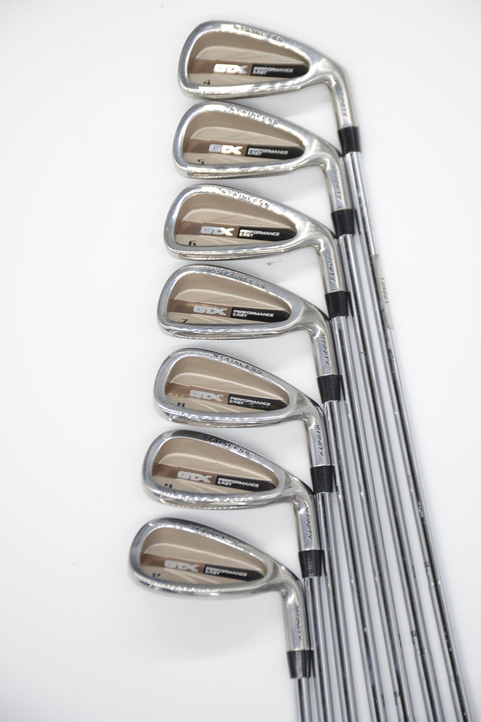 Women's Affinity GTX 4-PW Iron Set W Flex -0.5" Golf Clubs GolfRoots