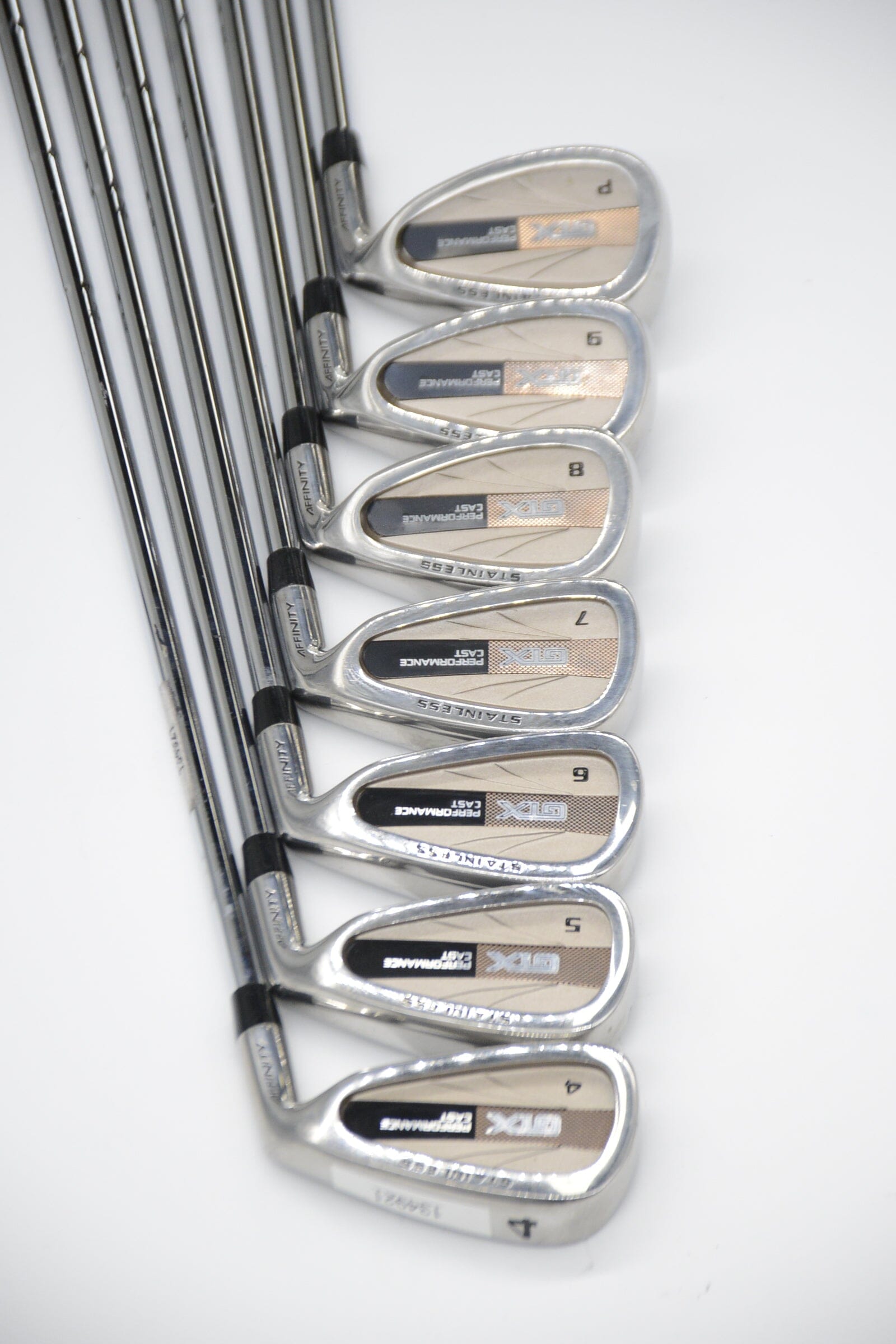 Women's Affinity GTX 4-PW Iron Set W Flex -0.5" Golf Clubs GolfRoots