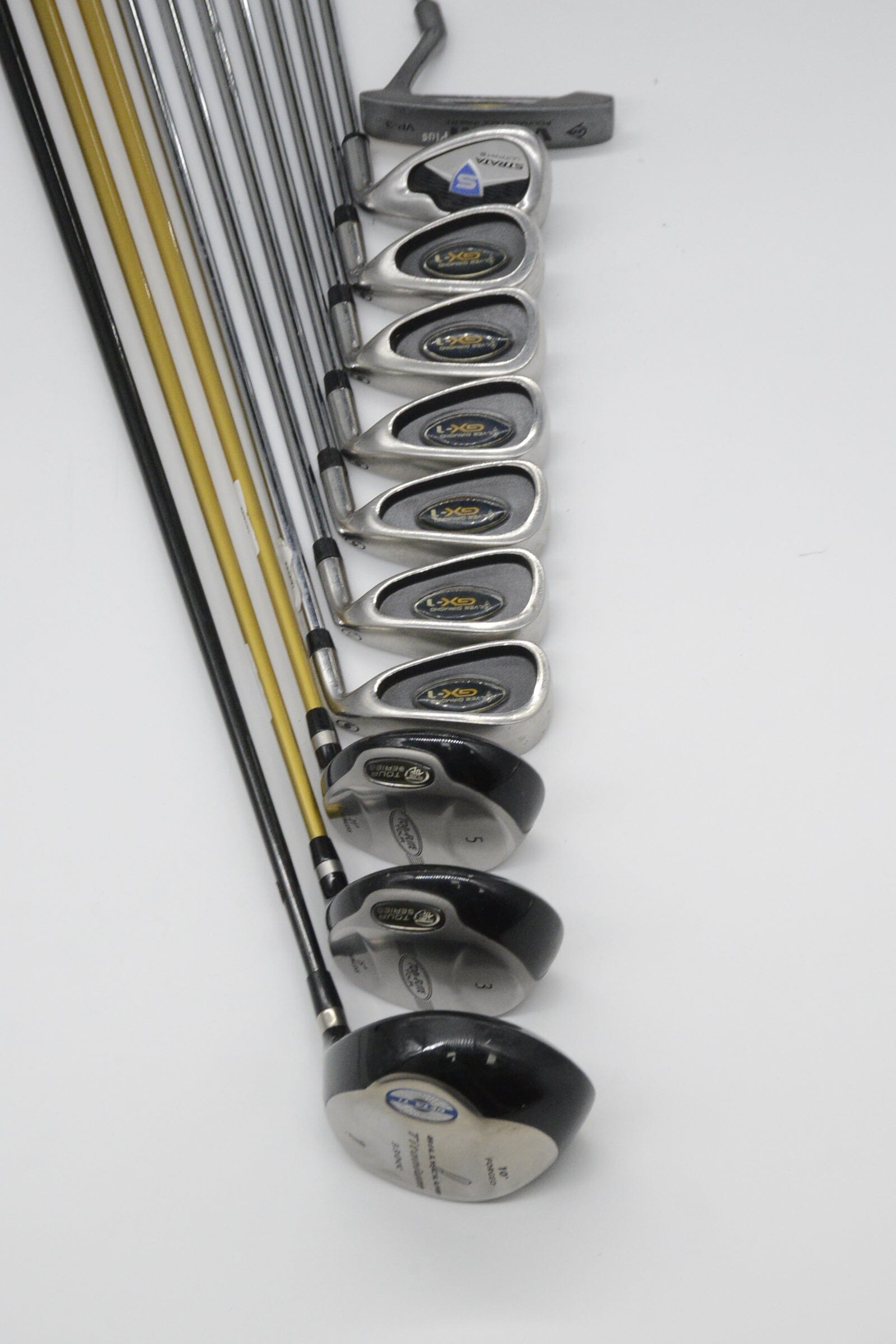 Silver Diamond GX-1 Mixed Full Set S Flex -0.25" Golf Clubs GolfRoots