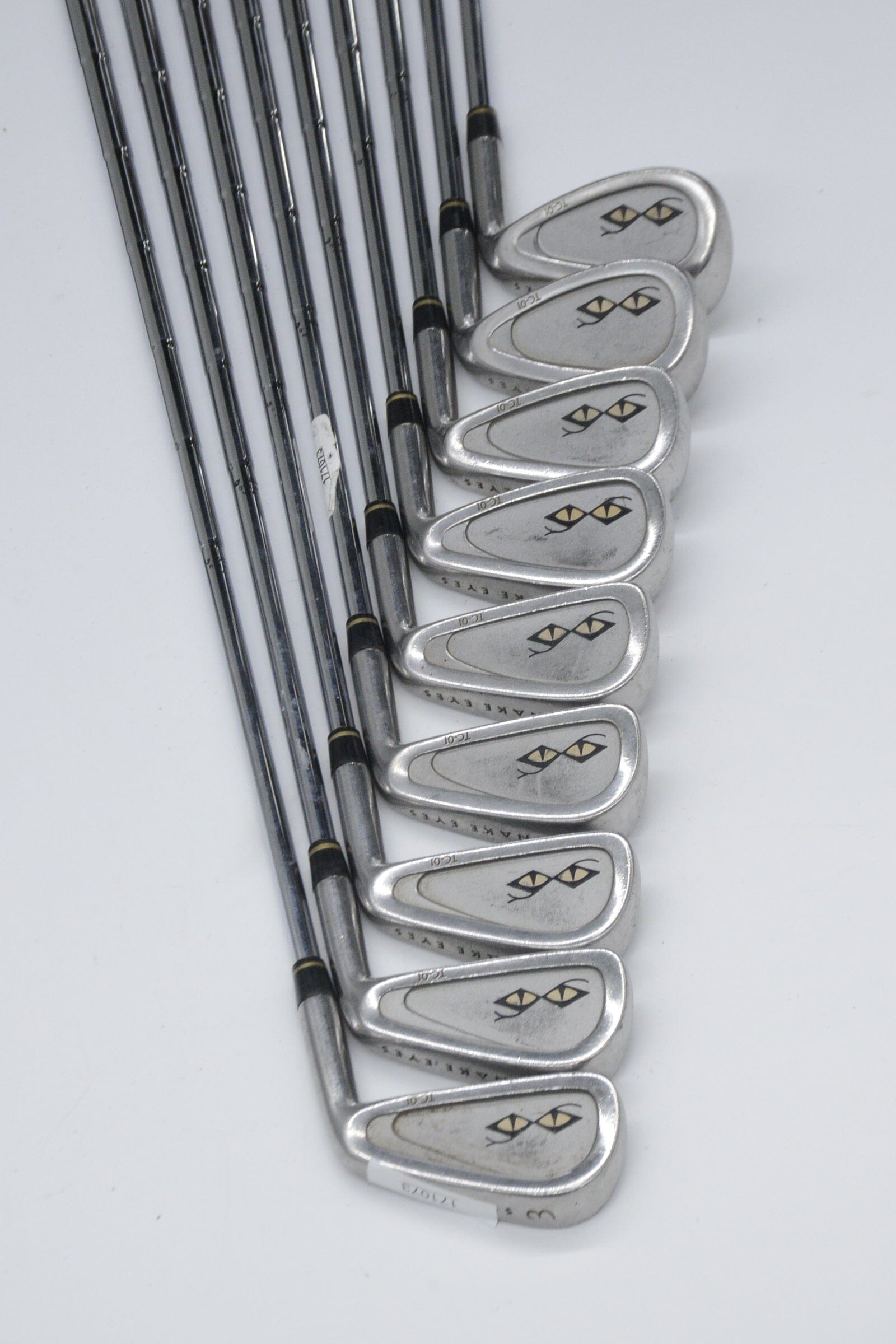 Snake Eyes TC-01 3-9, SW-LW Iron Set X Flex +0.5" Golf Clubs GolfRoots