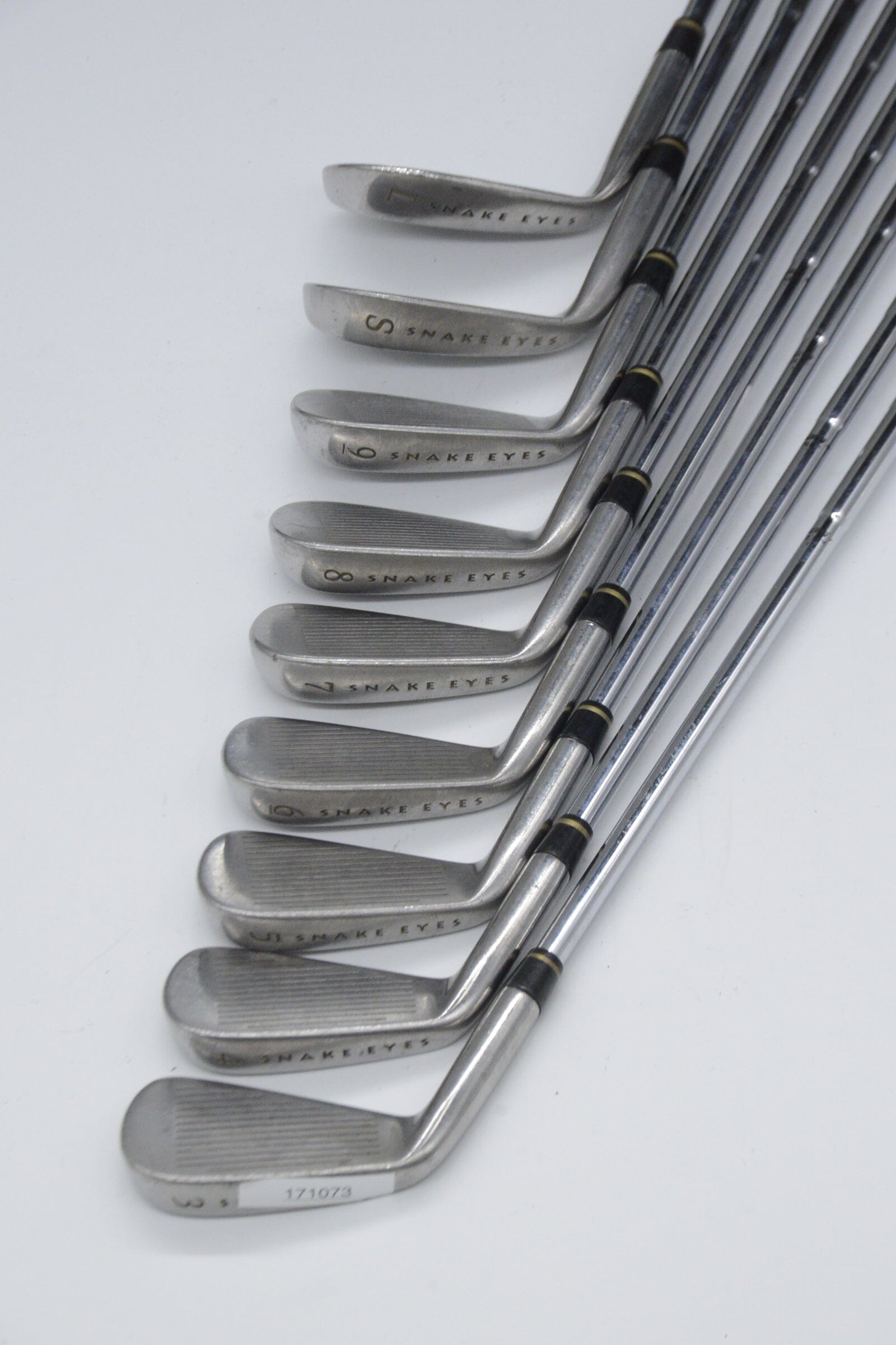 Snake Eyes TC-01 3-9, SW-LW Iron Set X Flex +0.5" Golf Clubs GolfRoots