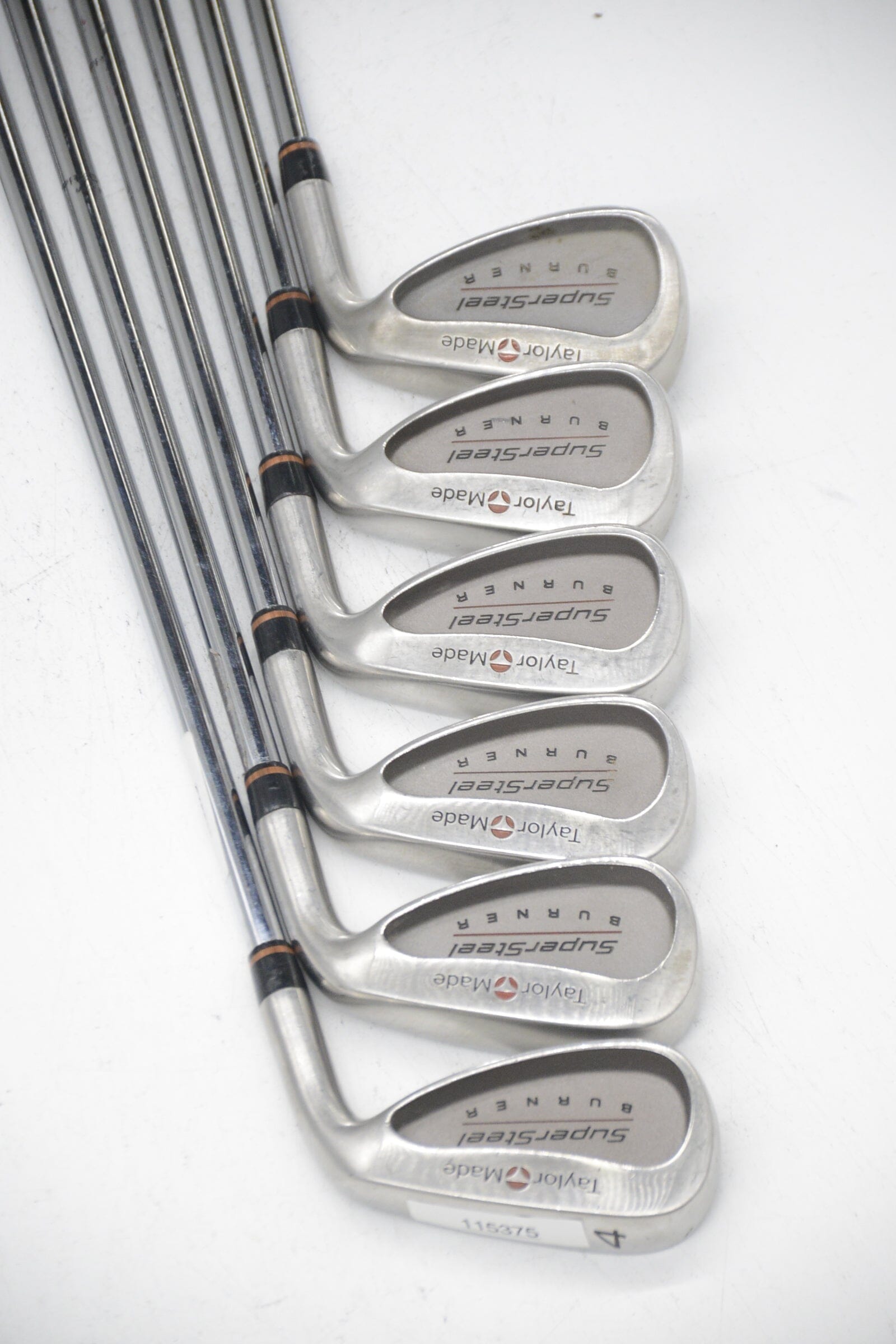 TaylorMade Burner Supersteel 4-9 Iron Set R Flex Std Length Golf Clubs GolfRoots