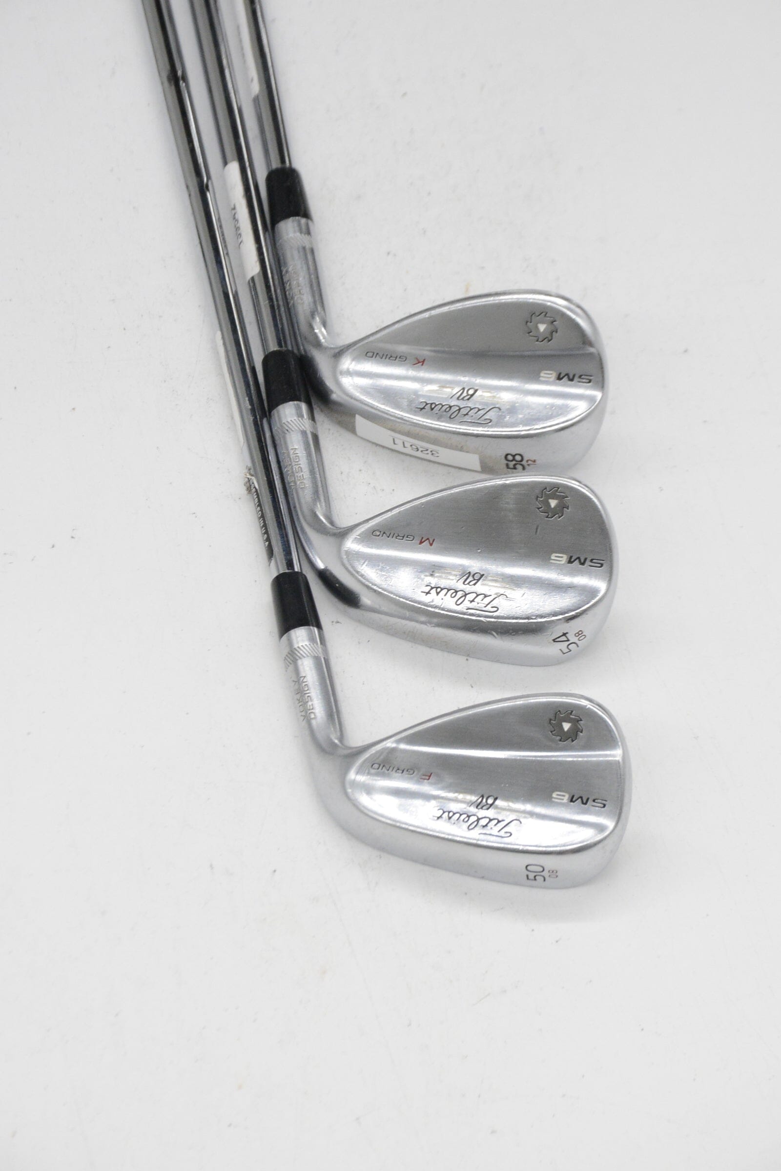 Titleist Vokey SM6 Tour Chrome 50, 54, 58 Degree Wedge Set Wedge Flex Golf Clubs GolfRoots