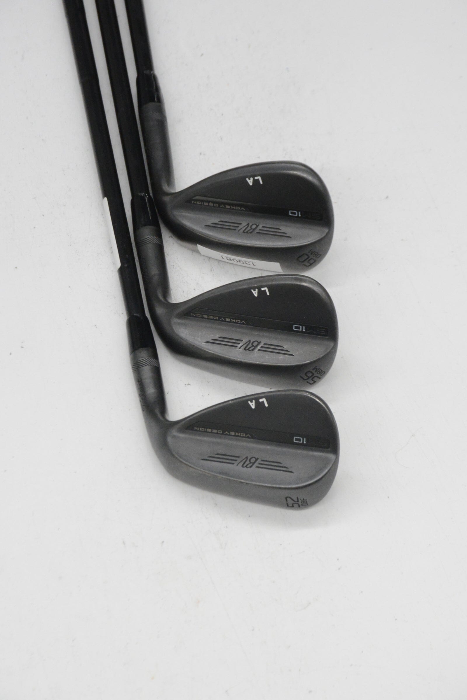 Titleist Vokey SM10 Jet Black 52, 56, 60 Degree Wedge Set S Flex Golf Clubs GolfRoots