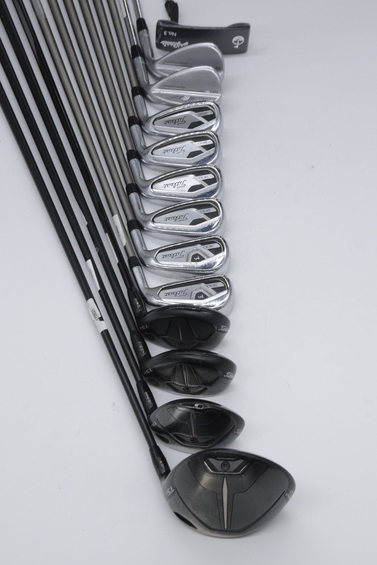 Titleist T300 2021 Mixed Full Set S Flex -0.5" Golf Clubs GolfRoots