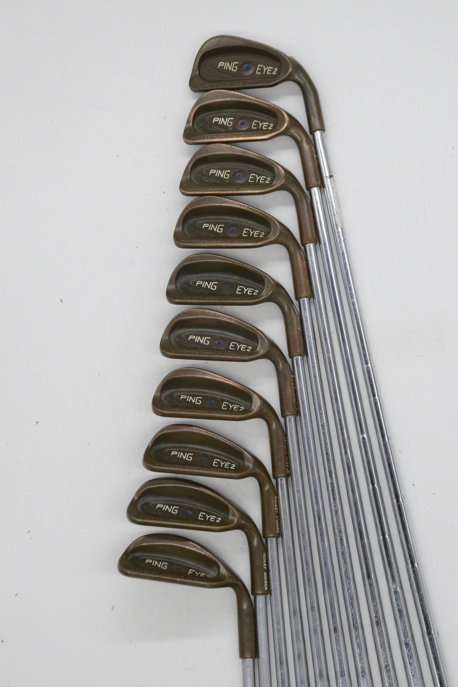 Ping Eye 2 Beryllium Copper 1, 3-PW, SW Iron Set R Flex +0.25" Golf Clubs GolfRoots