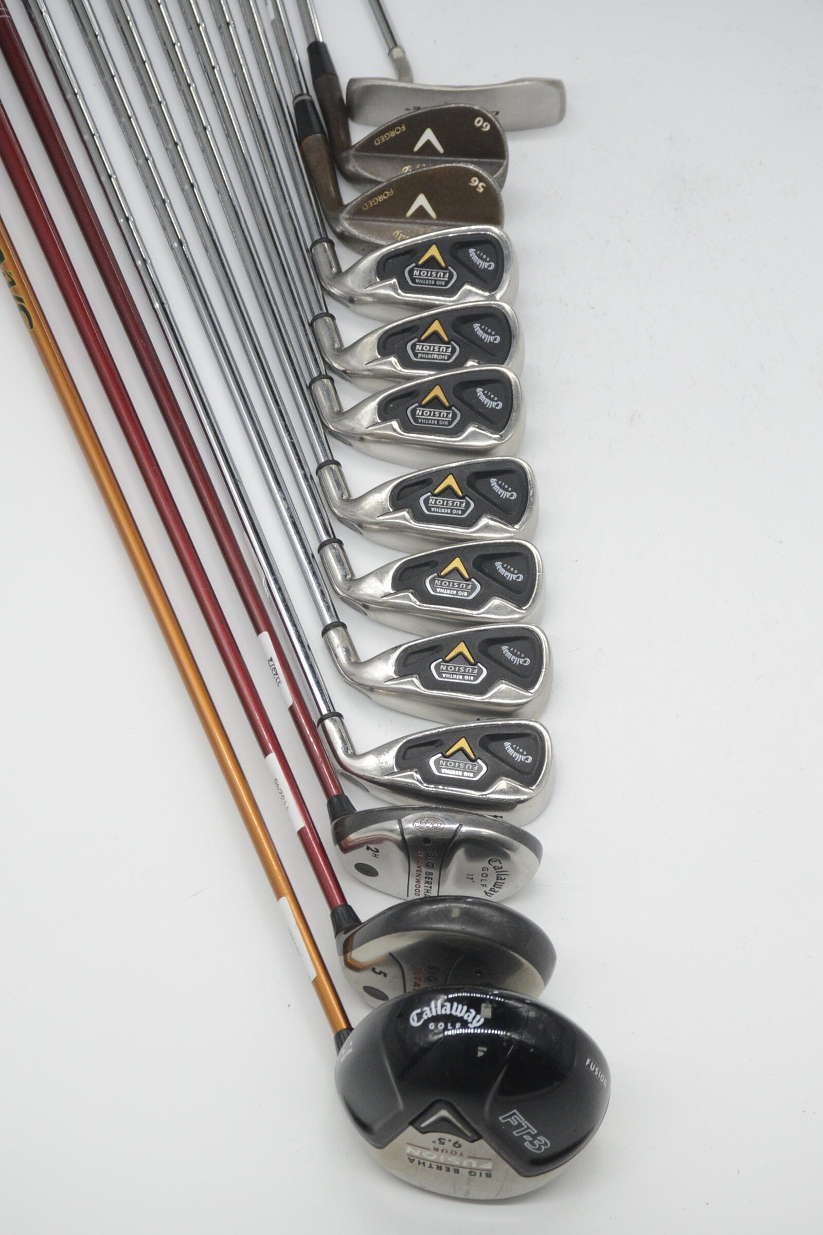Callaway Big Bertha Fusion Mixed Full Set Uniflex +0.5" Golf Clubs GolfRoots