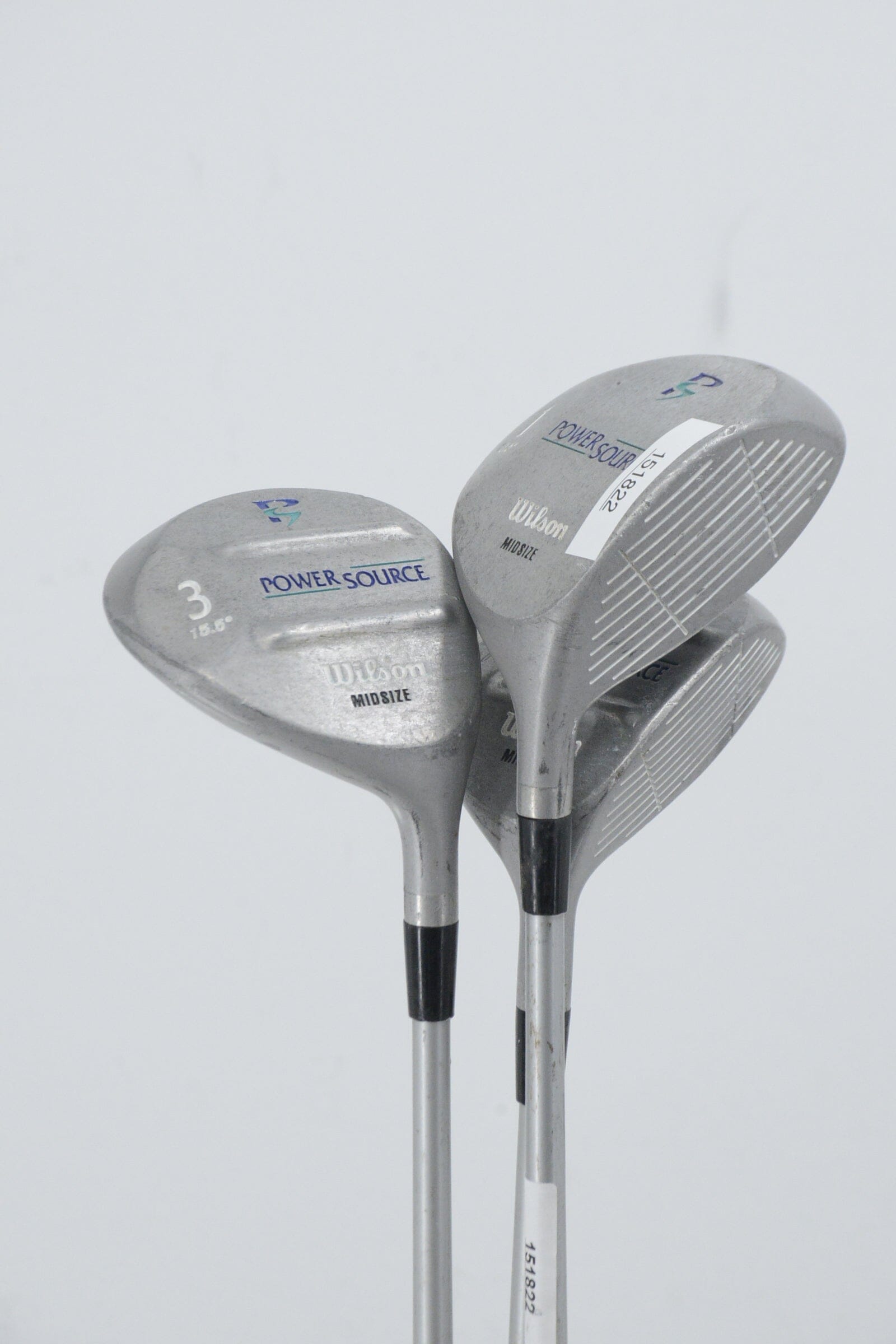Women's Wilson Power Source Midsize D, 3W, 5W Wood Set W Flex Golf Clubs GolfRoots