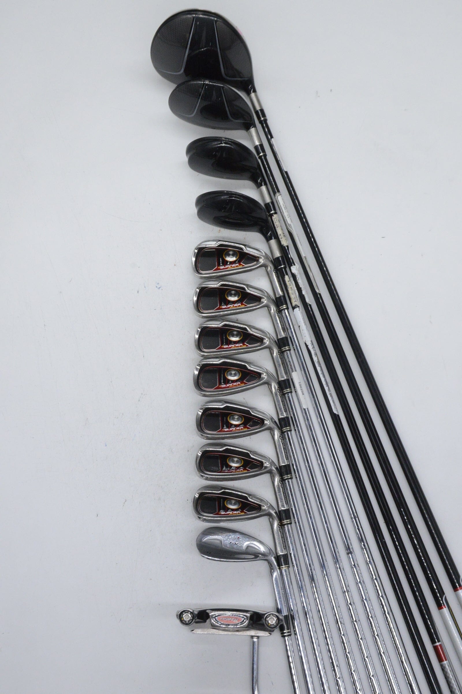 *Dented* TaylorMade Burner Plus Mixed Full Set R Flex +0.5" Golf Clubs GolfRoots