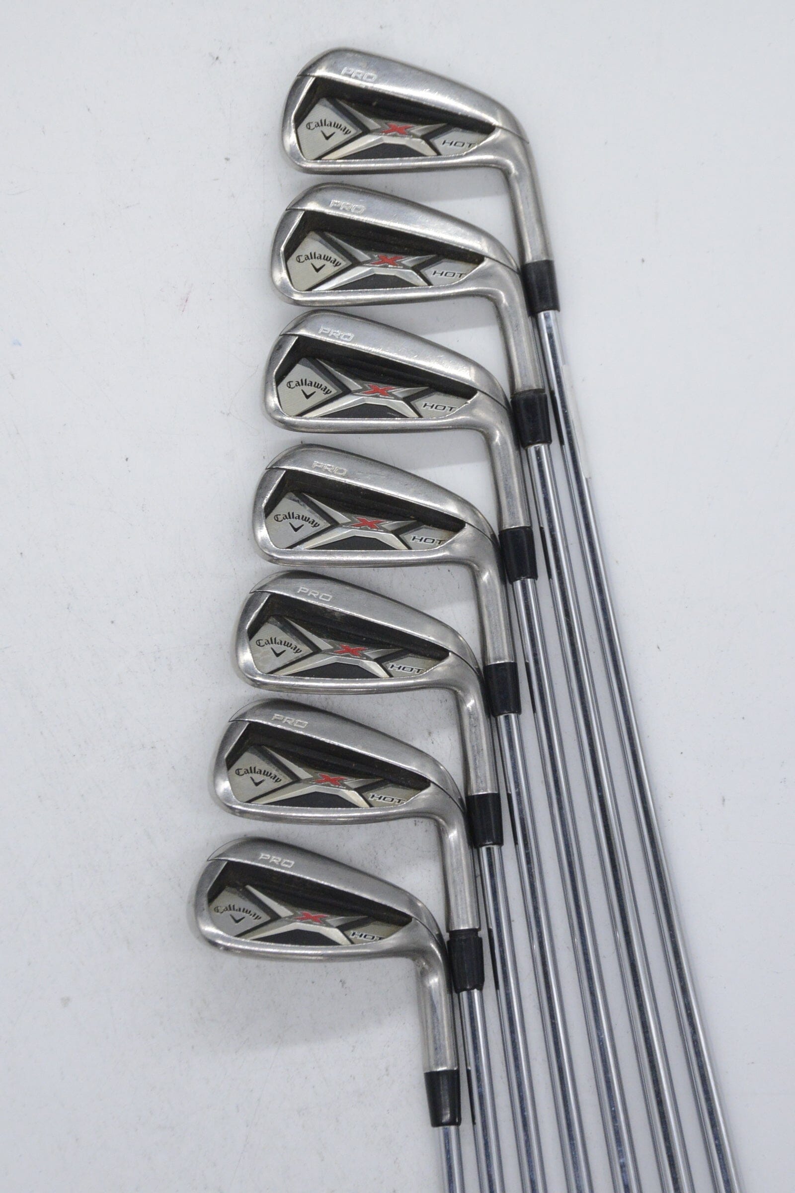 Callaway X Hot Pro 4-PW Iron Set R Flex +0.5" Golf Clubs GolfRoots