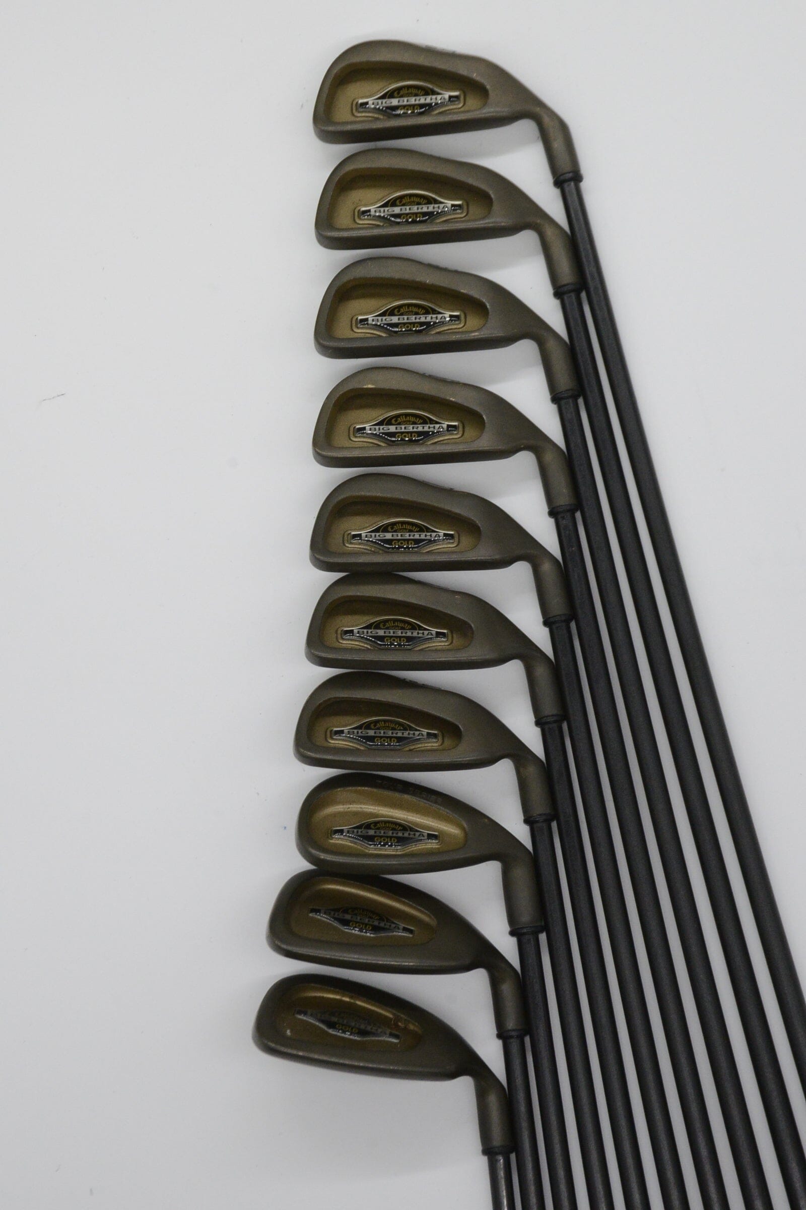 Callaway Big Bertha Gold 3-PW, SW-LW Iron Set S Flex -0.5" Golf Clubs GolfRoots