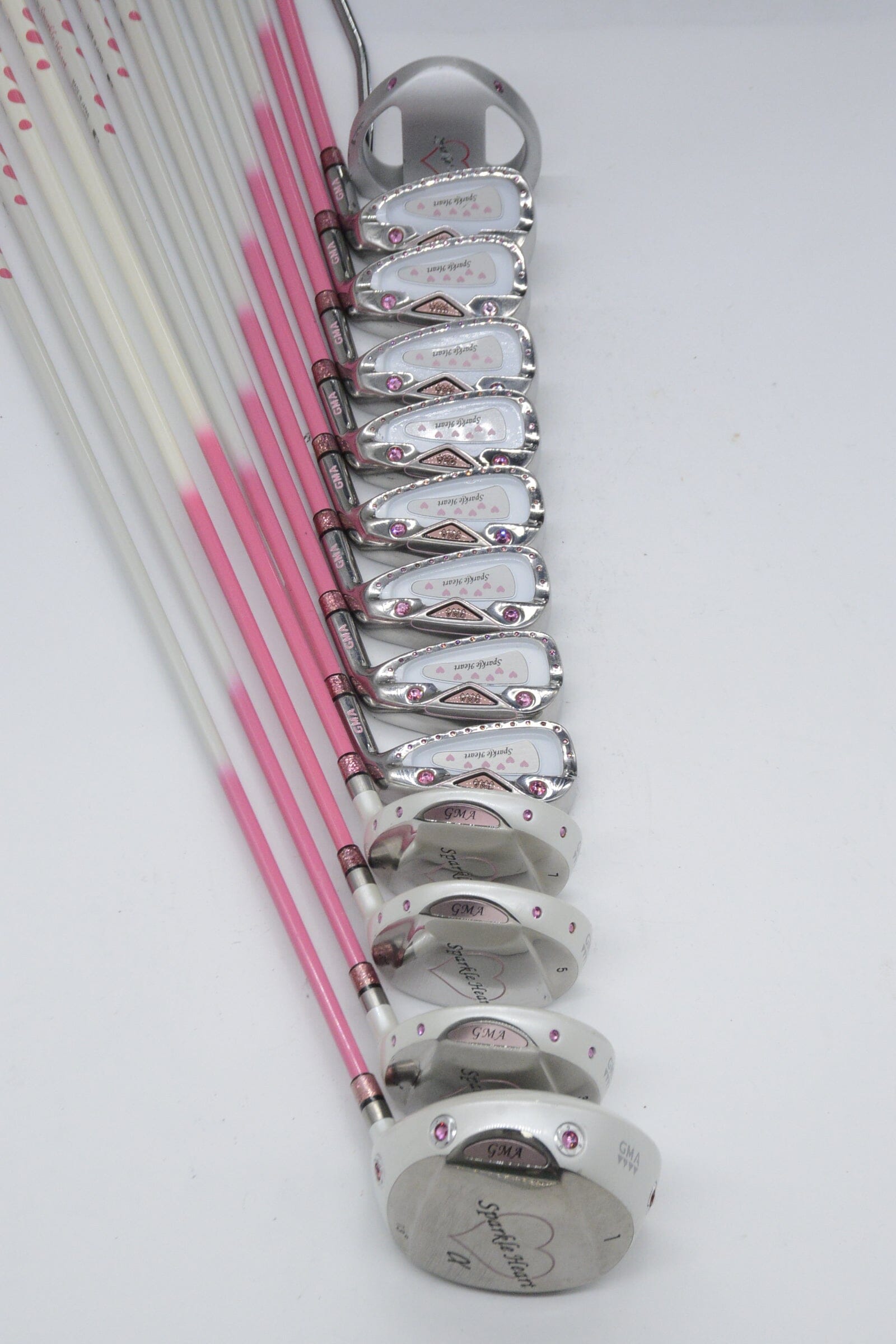 Women's GMA Sparkle Heart Mixed Full Set W Flex +0.25" Golf Clubs GolfRoots