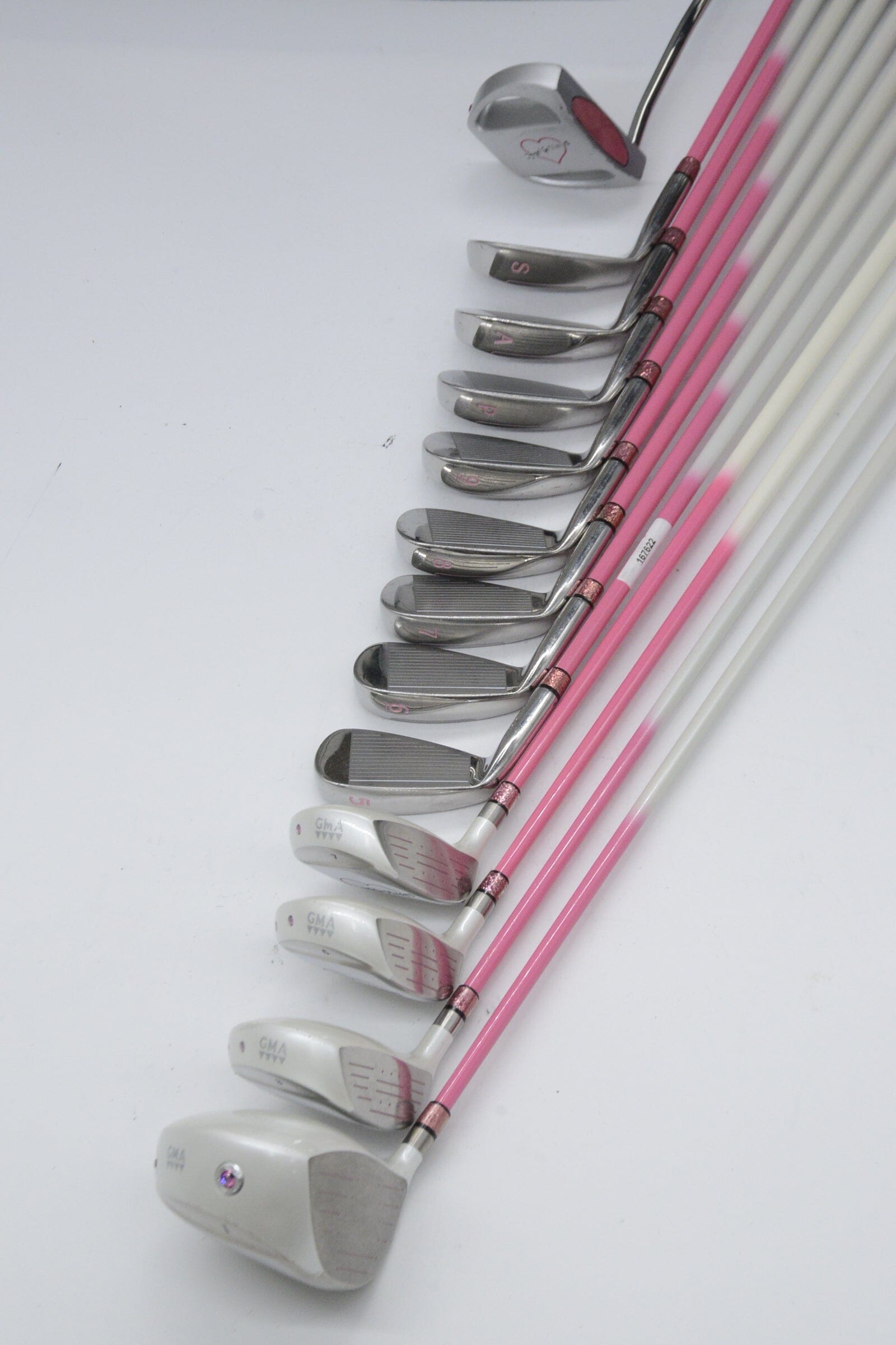 Women's GMA Sparkle Heart Mixed Full Set W Flex +0.25" Golf Clubs GolfRoots