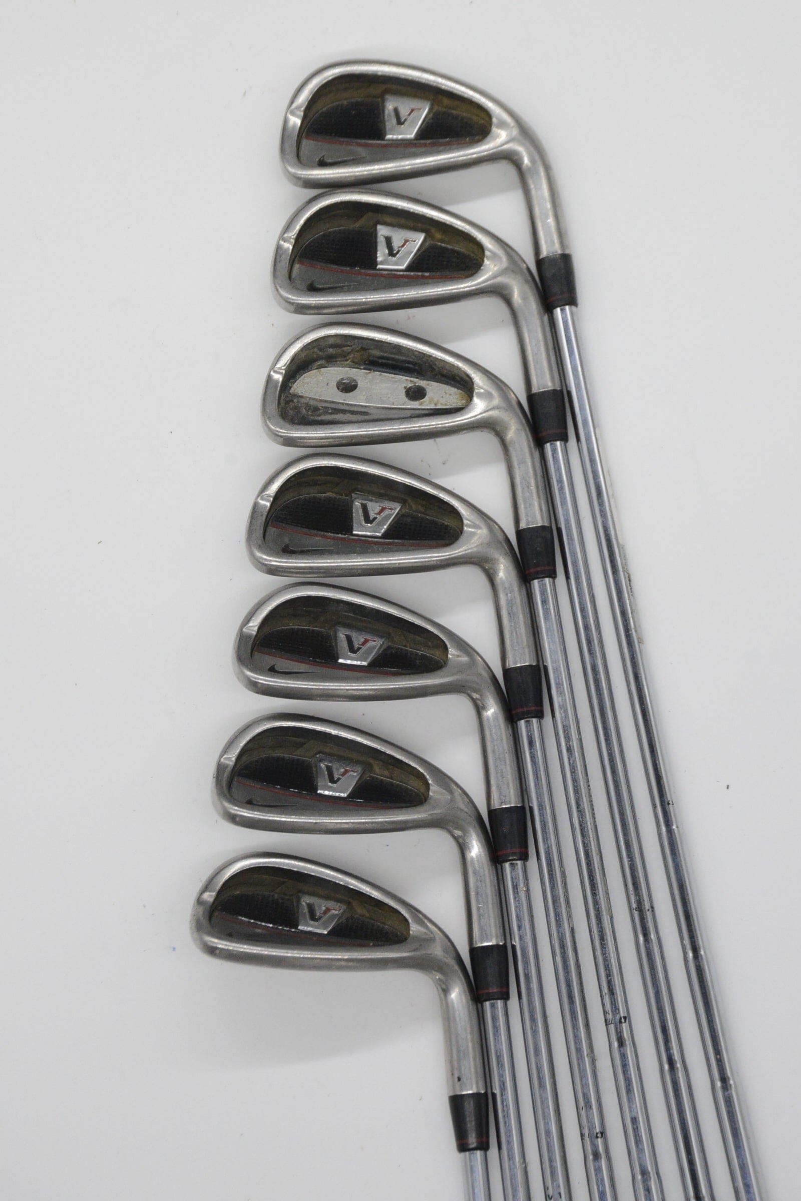 Nike Victory Red Forged Split Cavity 4-7, 9-AW Iron Set S Flex -0.25" Golf Clubs GolfRoots