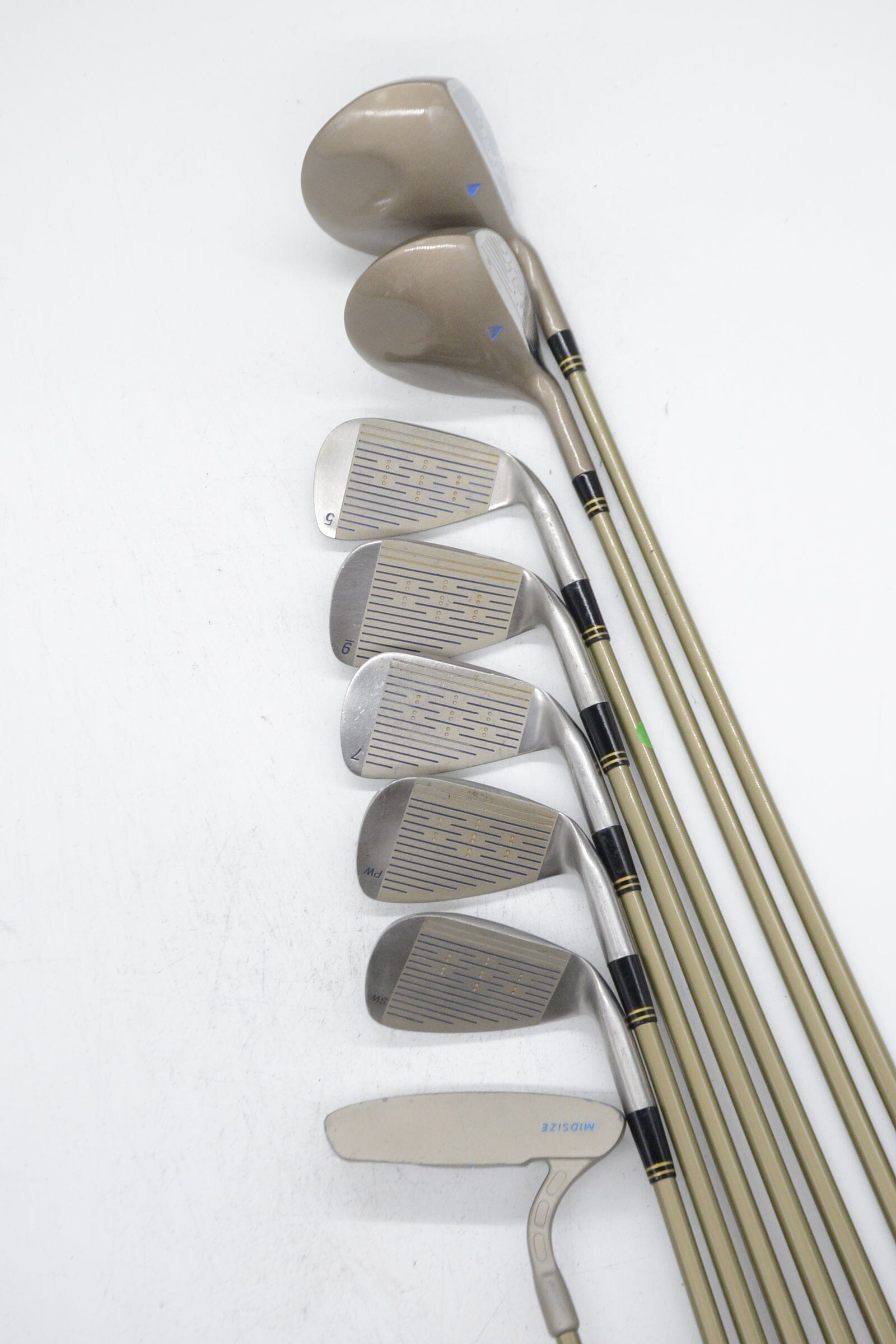 Women's Lefty Square Two Light & Easy Mixed Full Set W Flex -1" Golf Clubs GolfRoots