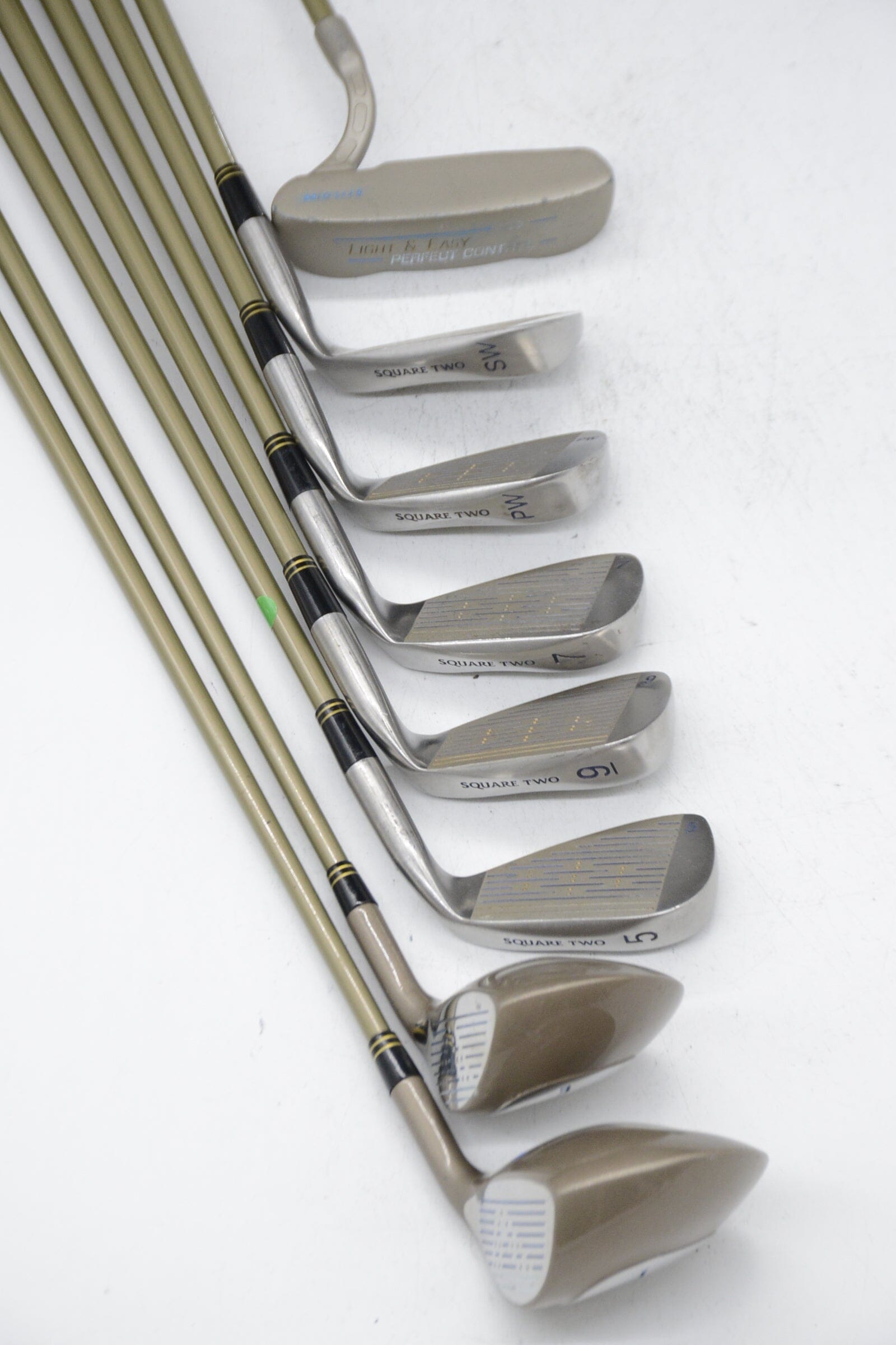 Women's Lefty Square Two Light & Easy Mixed Full Set W Flex -1" Golf Clubs GolfRoots