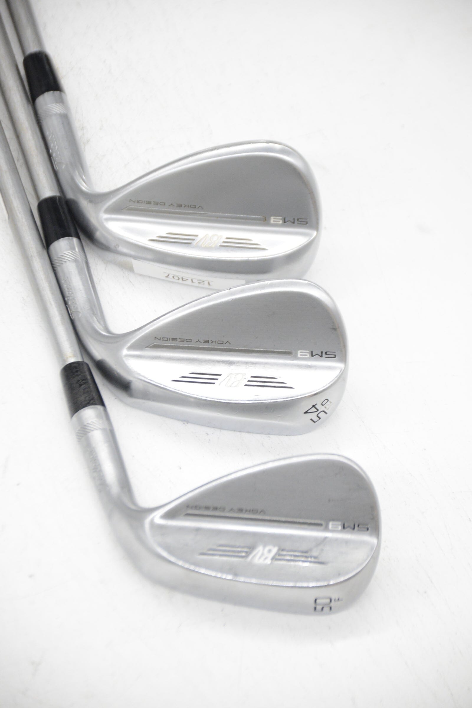 Titleist Vokey SM9 Tour Chrome 50, 54, 58 Degree Wedge Set S Flex Golf Clubs GolfRoots