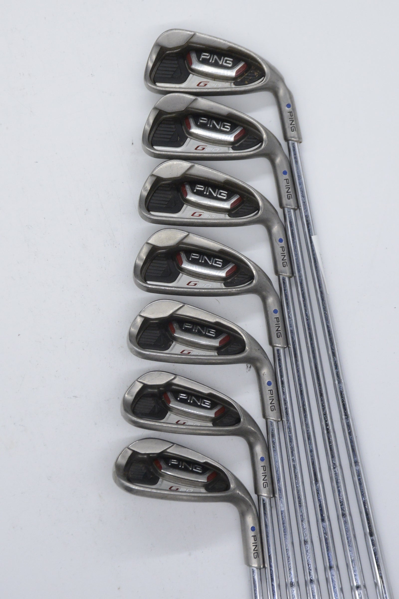 Ping G20 5-8, PW-SW Iron Set S Flex +0.5"