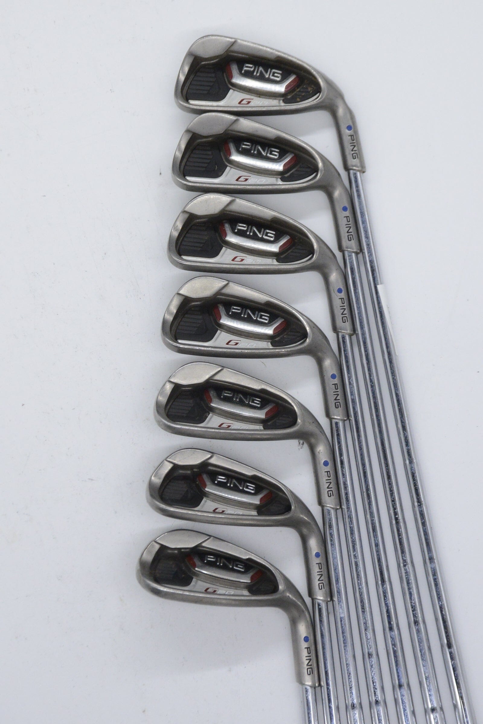 Ping G20 5-8, PW-SW Iron Set S Flex +0.5" Golf Clubs GolfRoots