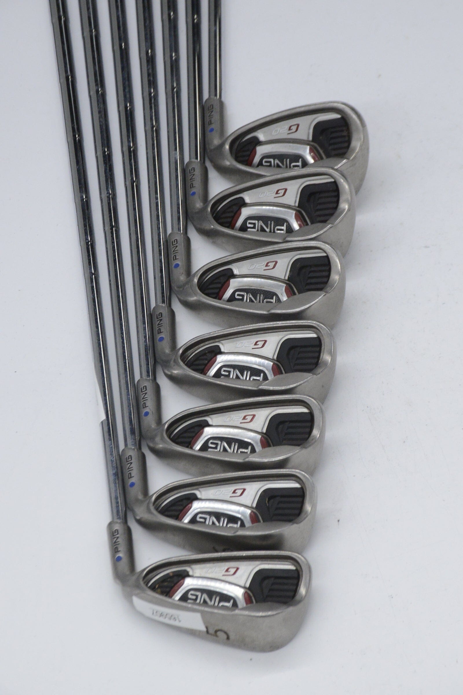 Ping G20 5-8, PW-SW Iron Set S Flex +0.5" Golf Clubs GolfRoots