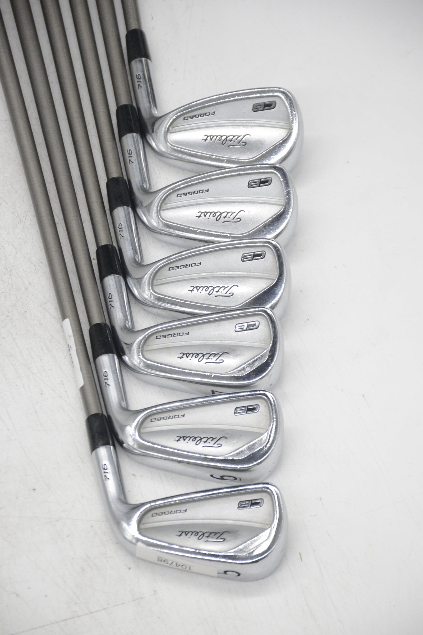 Titleist 716 CB Forged 5-PW Iron Set S Flex -0.5" Golf Clubs GolfRoots