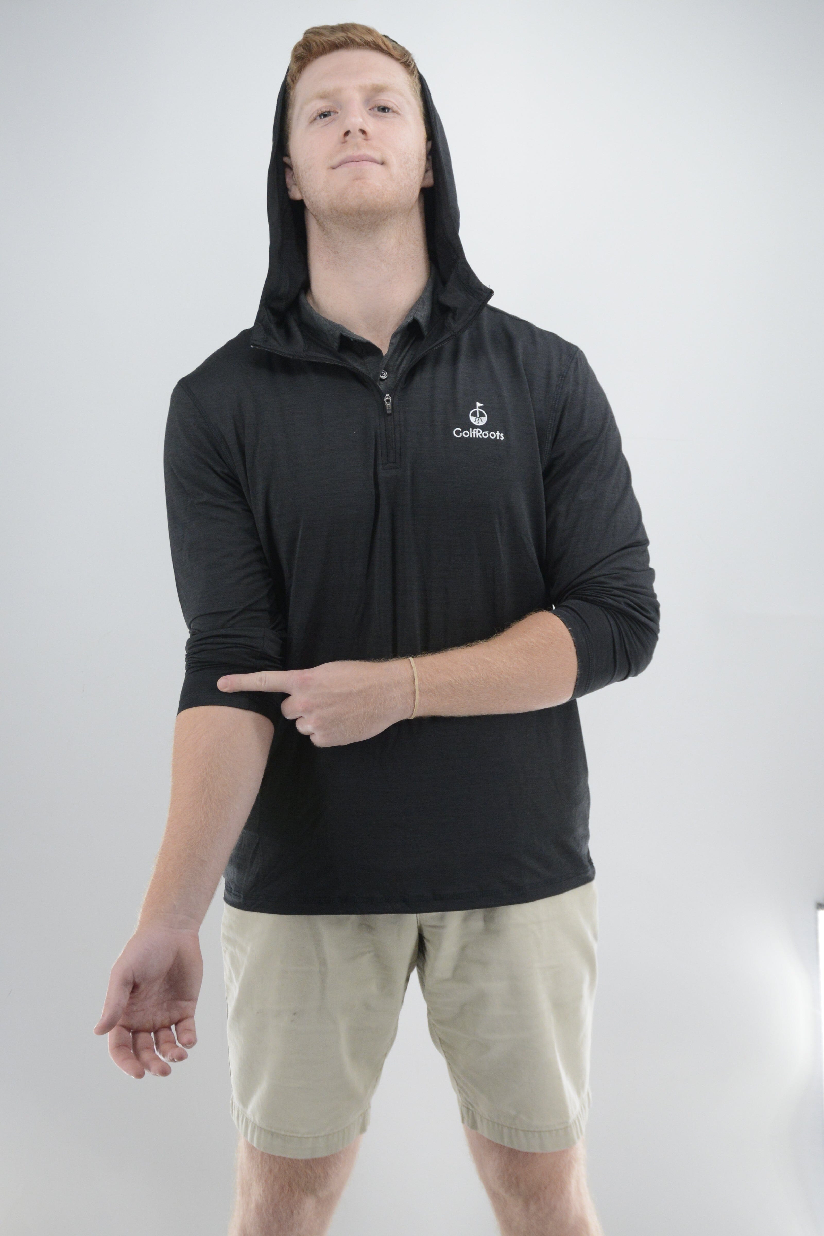 GolfRoots Fall Quarter-Zip Hoodie GolfRoots