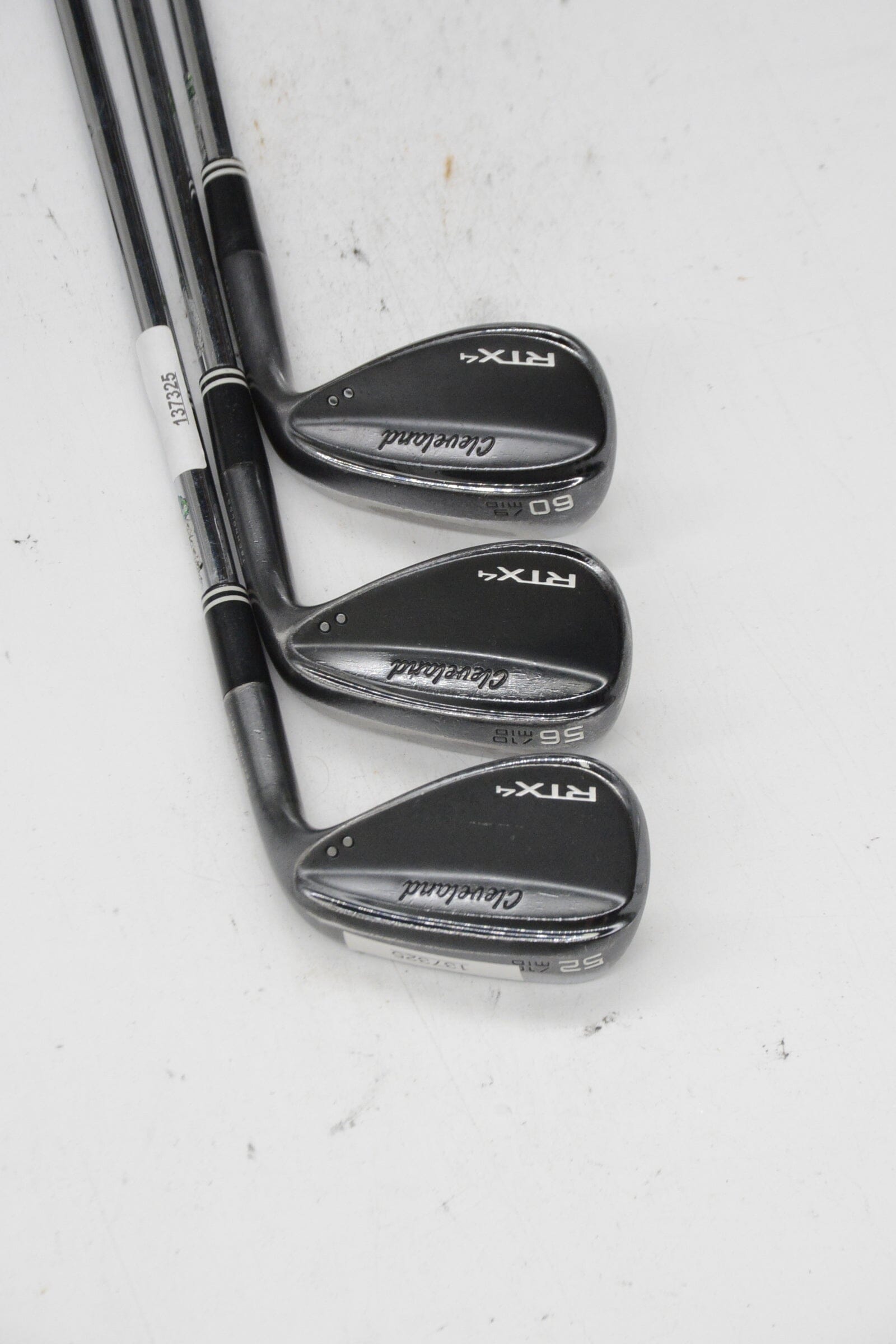 Cleveland RTX 4 Black Satin 52, 56, 60 Degree Wedge Set S Flex Golf Clubs GolfRoots