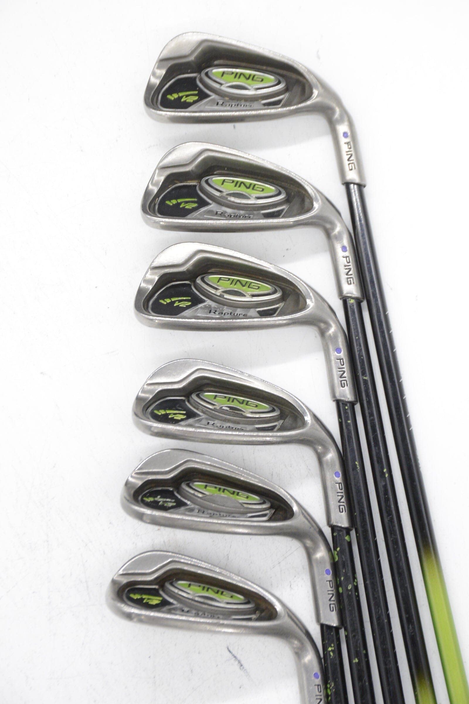 Women's Ping Rapture V2 7-SW Iron Set W Flex -0.5" Golf Clubs GolfRoots