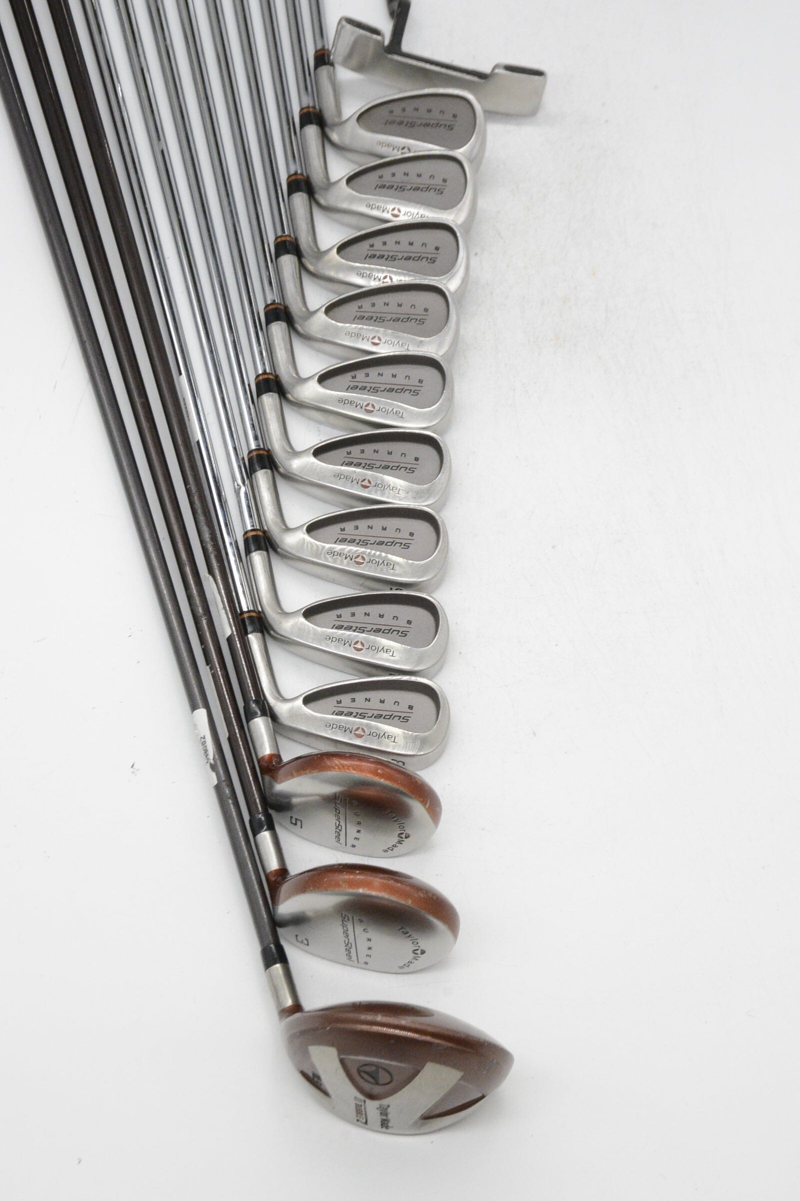 TaylorMade Burner Supersteel Mixed Full Set S Flex +0.5" Golf Clubs GolfRoots