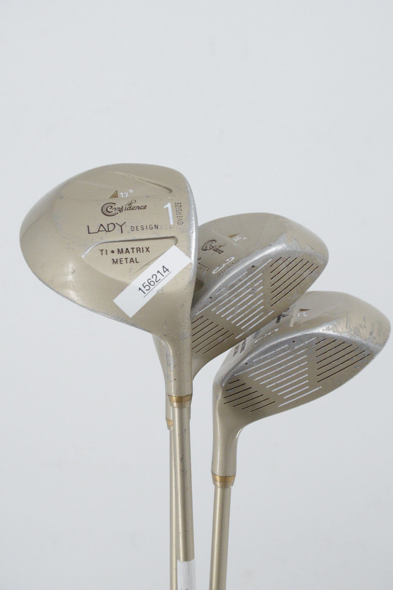 Women's Confidence Lady Design D, 3W, 5W Wood Set W Flex Golf Clubs GolfRoots