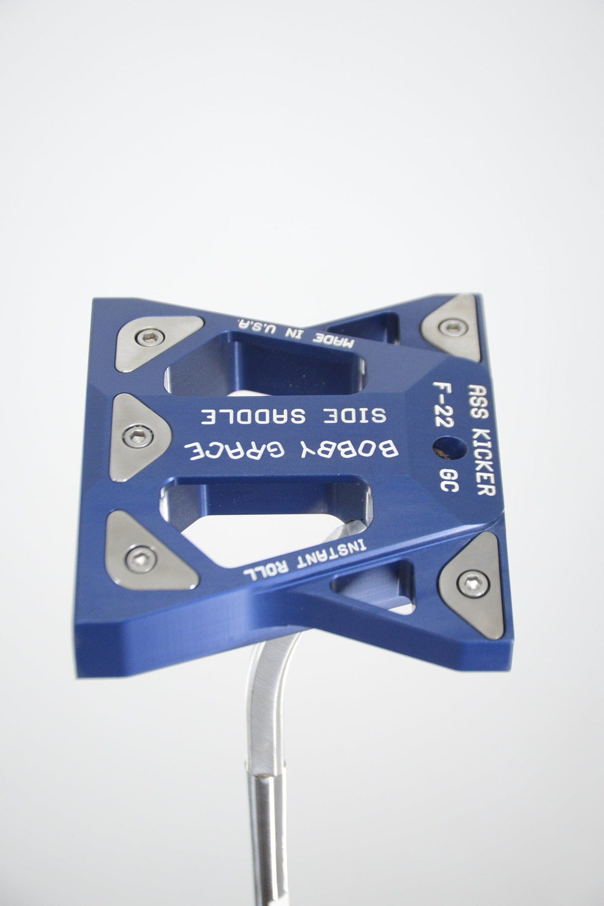 Lefty Bobby Grace Ass Kicker F22 Side Saddle Putter 46" Golf Putters Bobby Grace