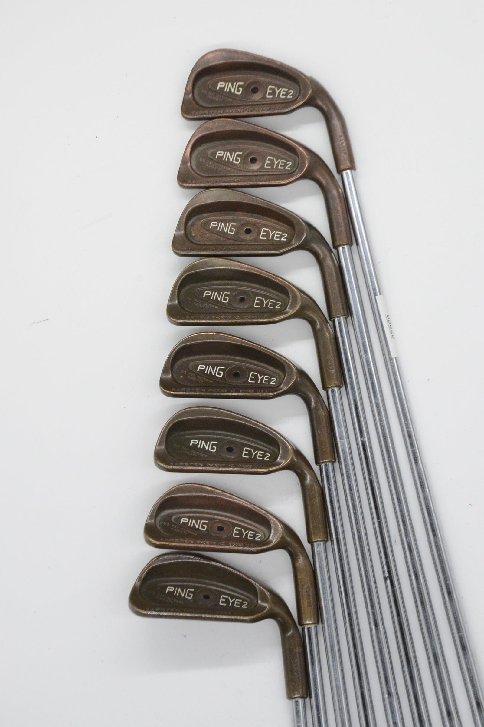Ping Eye 2 Beryllium Copper 1-3, 5-9 Iron Set S Flex -0.25" Golf Clubs GolfRoots