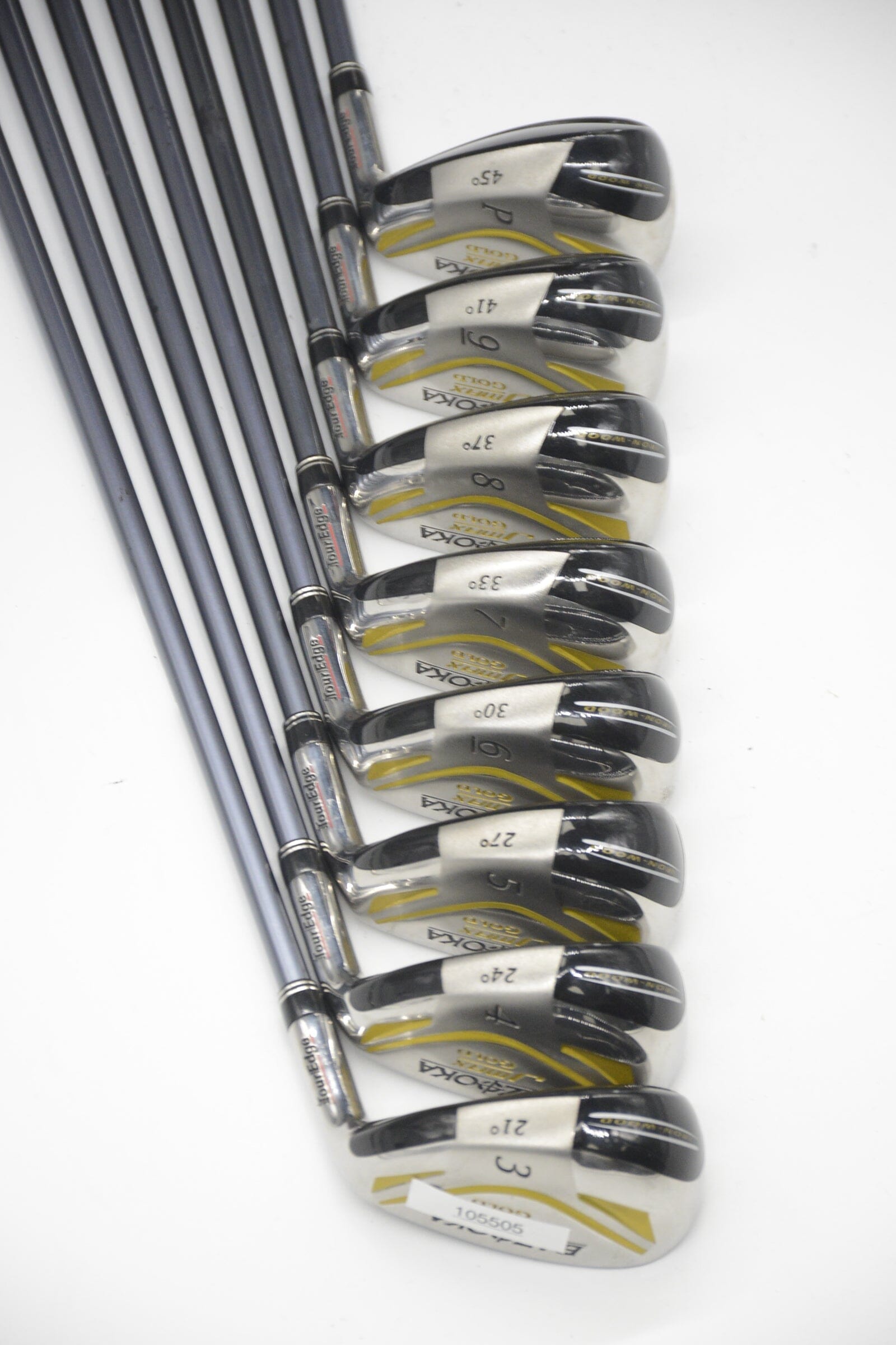 Tour Edge Bazooka JMAX Gold 3-PW Iron Set R Flex -0.25" Golf Clubs GolfRoots