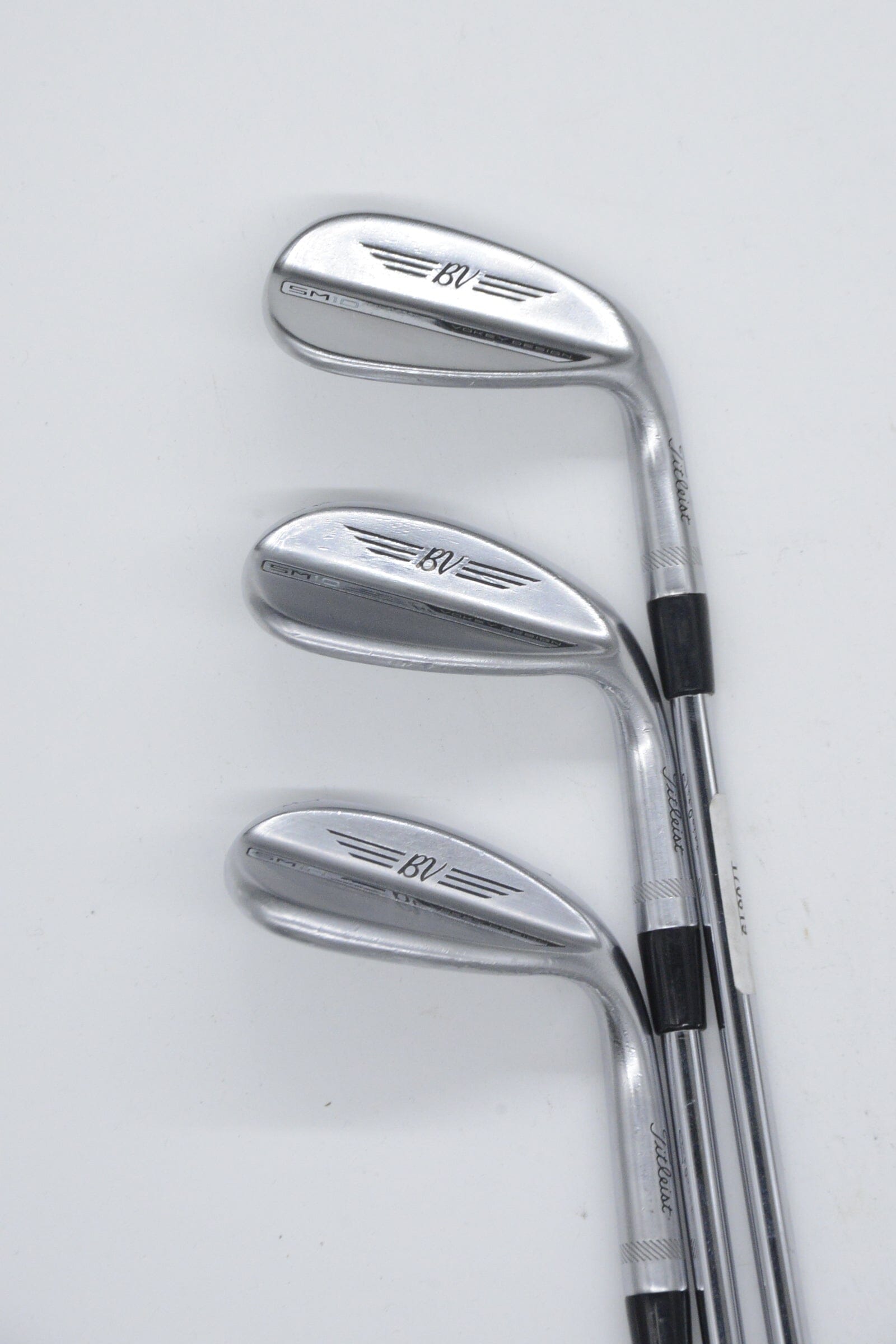 Titleist Vokey SM10 Tour Chrome 48, 54, 60 Degree Wedge Set S Flex Golf Clubs GolfRoots