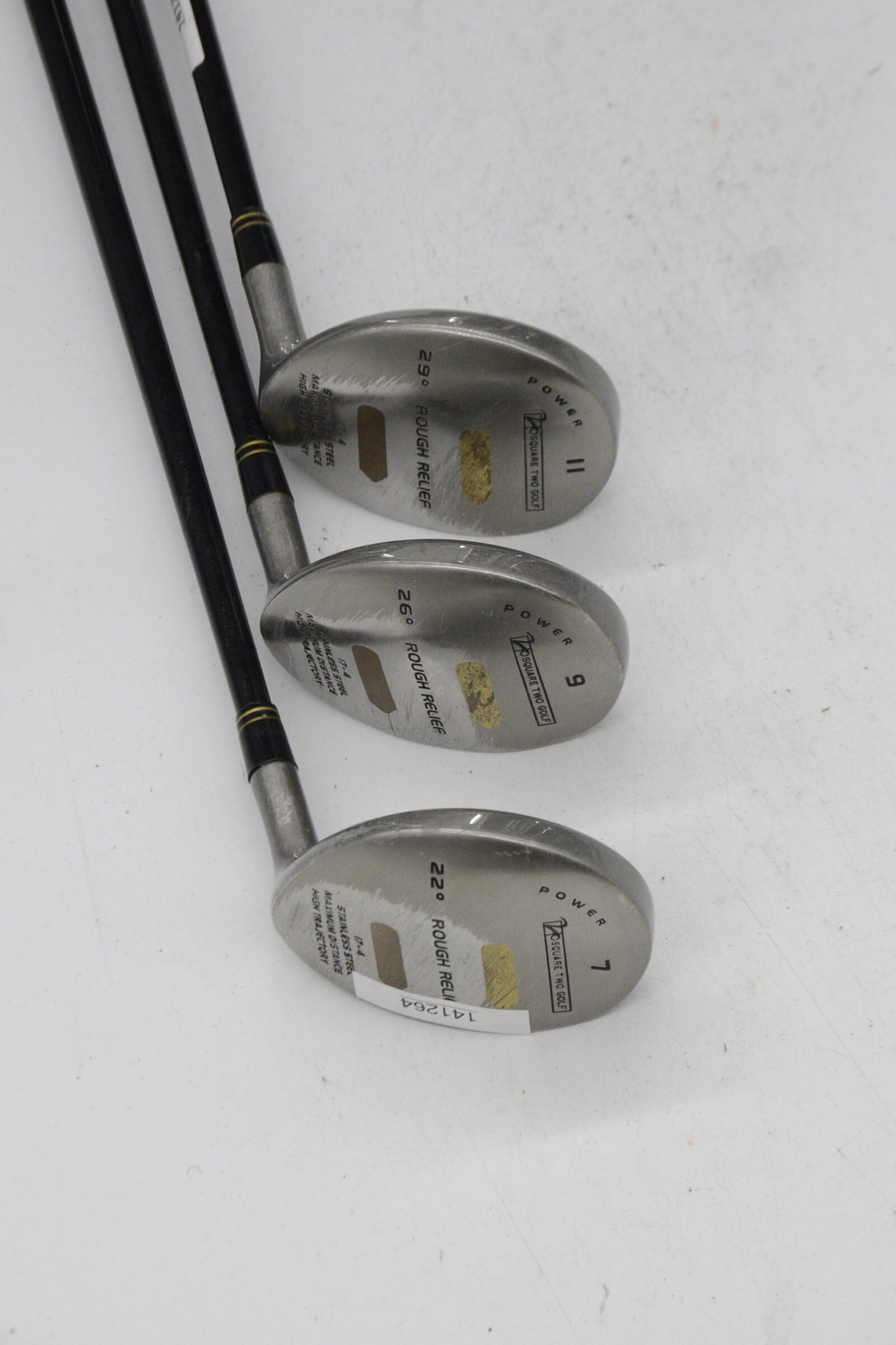 Square Two Rough Relief 7W, 9W, 11W Wood Set S Flex Golf Clubs GolfRoots