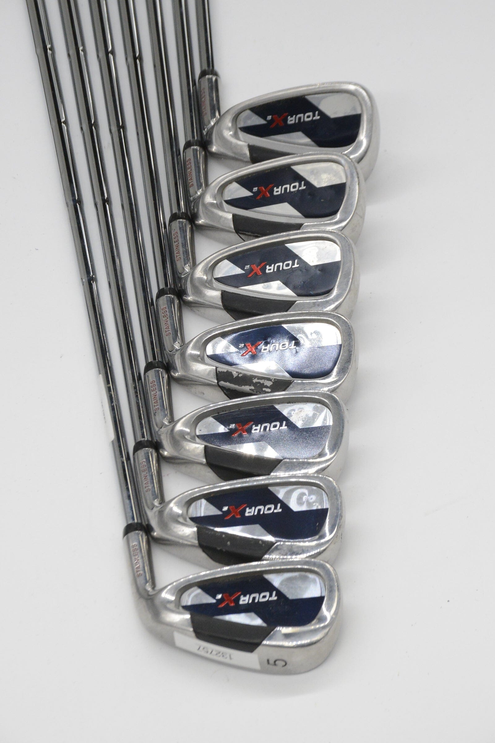 Tour X 2 5-PW, SW Iron Set S Flex -1.75" Golf Clubs GolfRoots