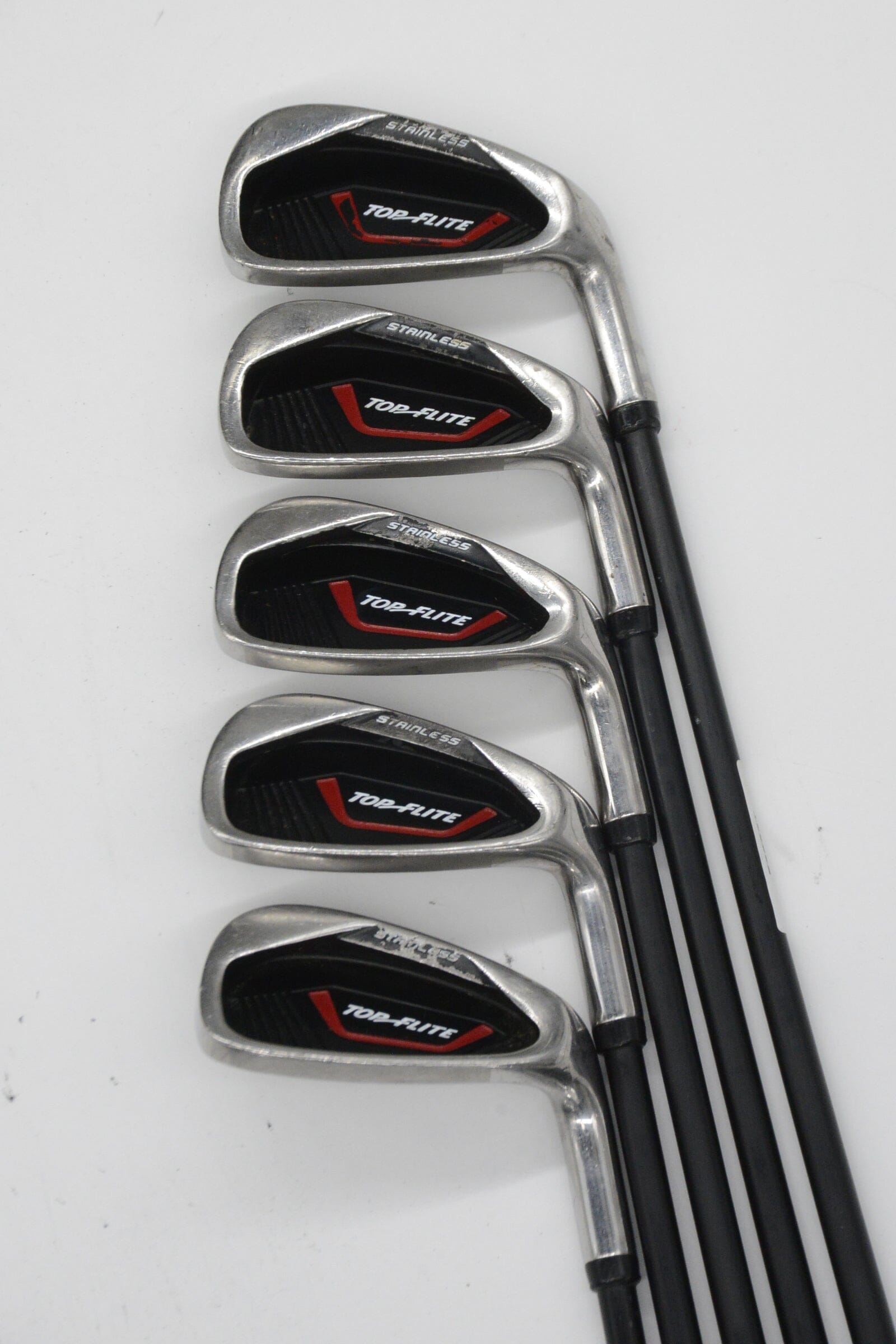 Top Flite Stainless 6-PW Iron Set SR Flex -0.5" Golf Clubs GolfRoots