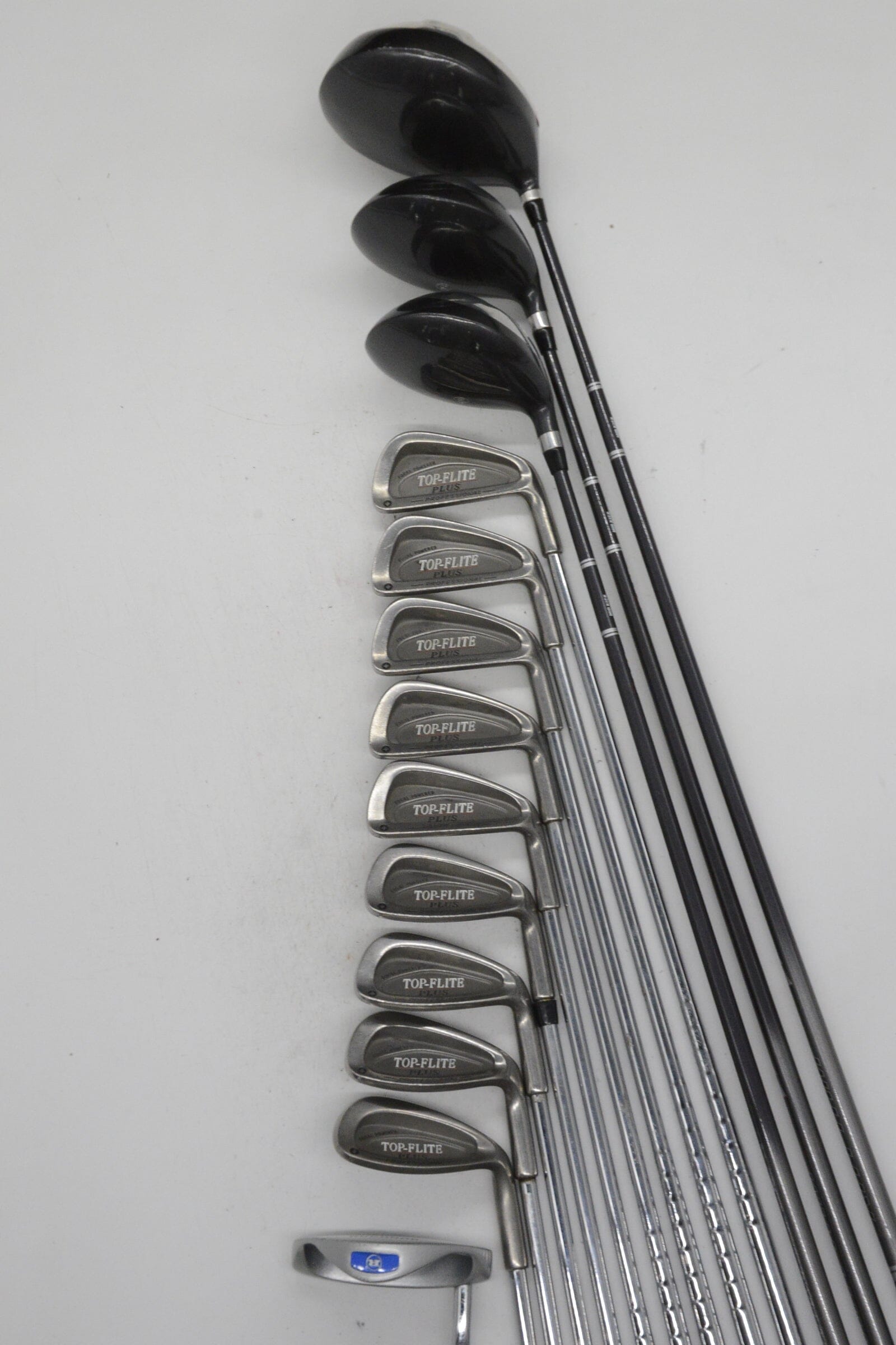 *Dented* Top Flite Plus Mixed Full Set S Flex +0.5" Golf Clubs GolfRoots