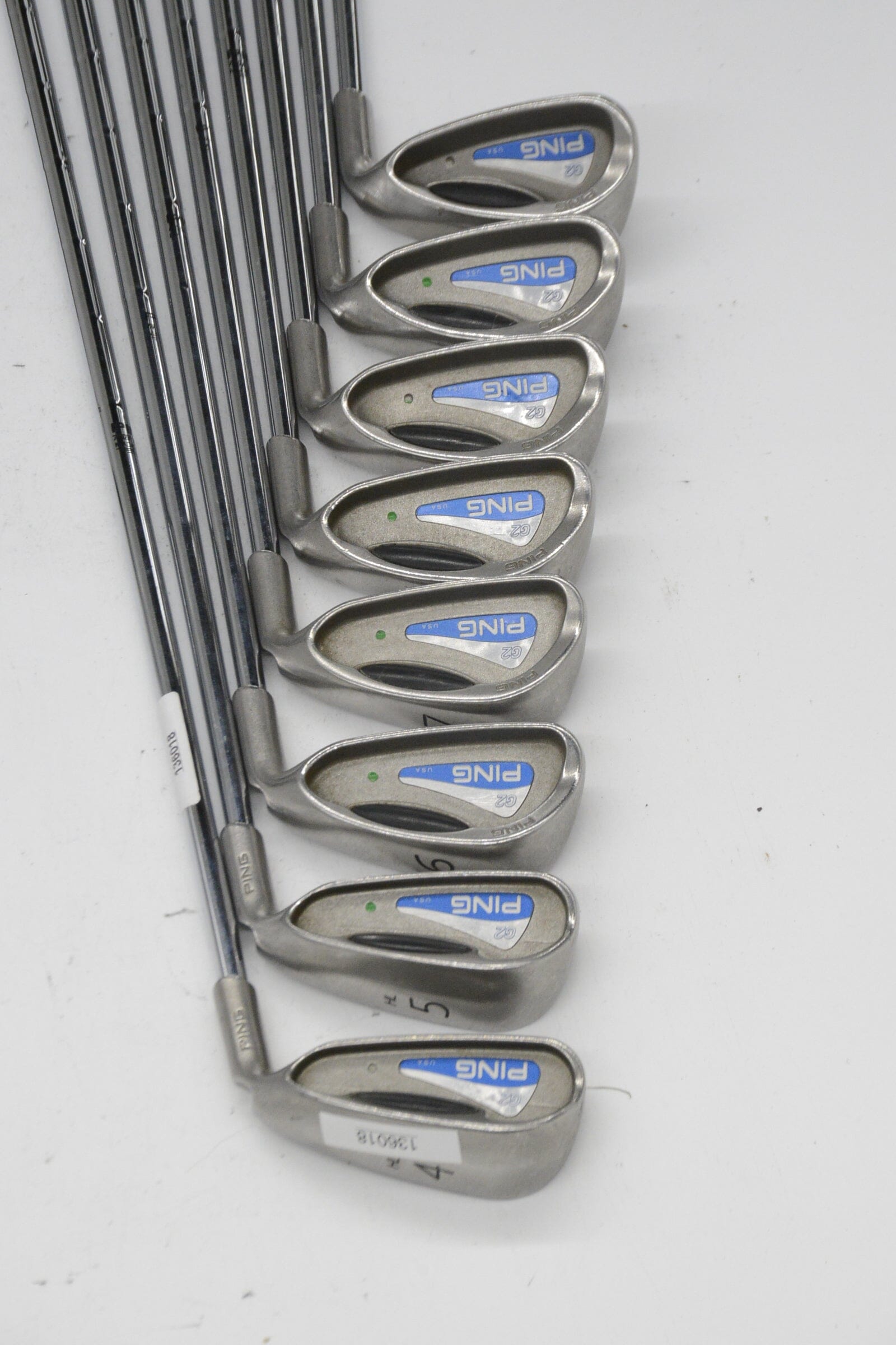 Ping G2 4-PW, SW Iron Set S Flex -0.25" Golf Clubs GolfRoots