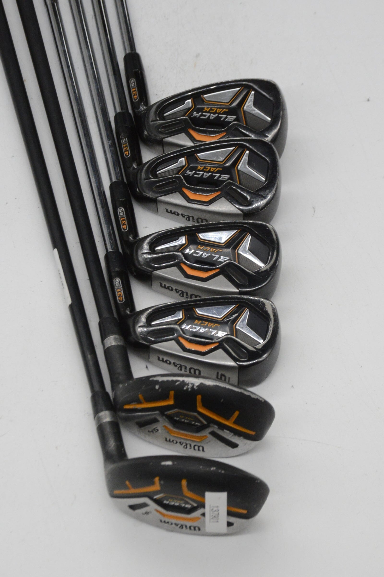 Wilson Black Jack 4H-5H, 6-7, 9-PW Iron Set Uniflex Std Length Golf Clubs GolfRoots