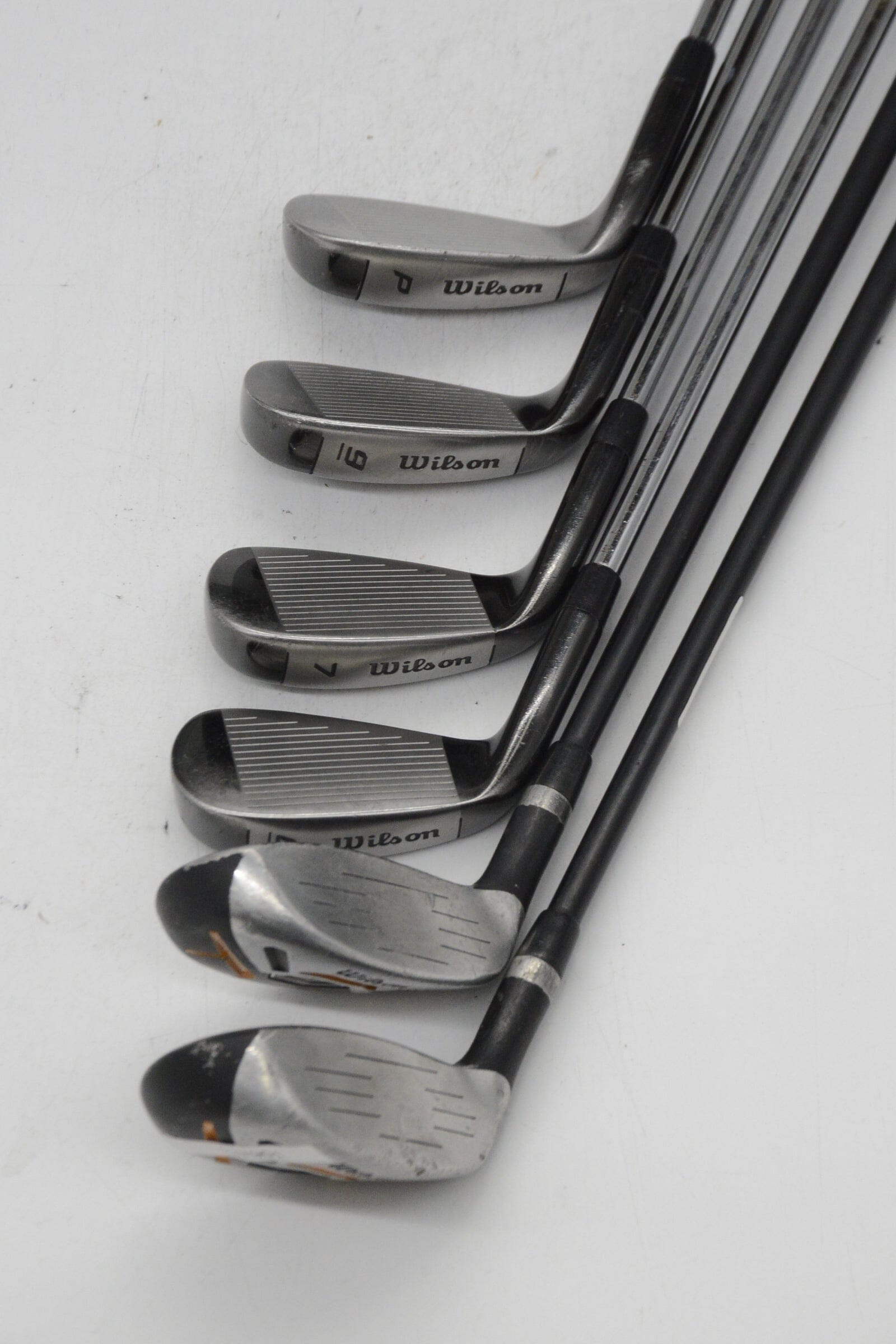 Wilson Black Jack 4H-5H, 6-7, 9-PW Iron Set Uniflex Std Length Golf Clubs GolfRoots