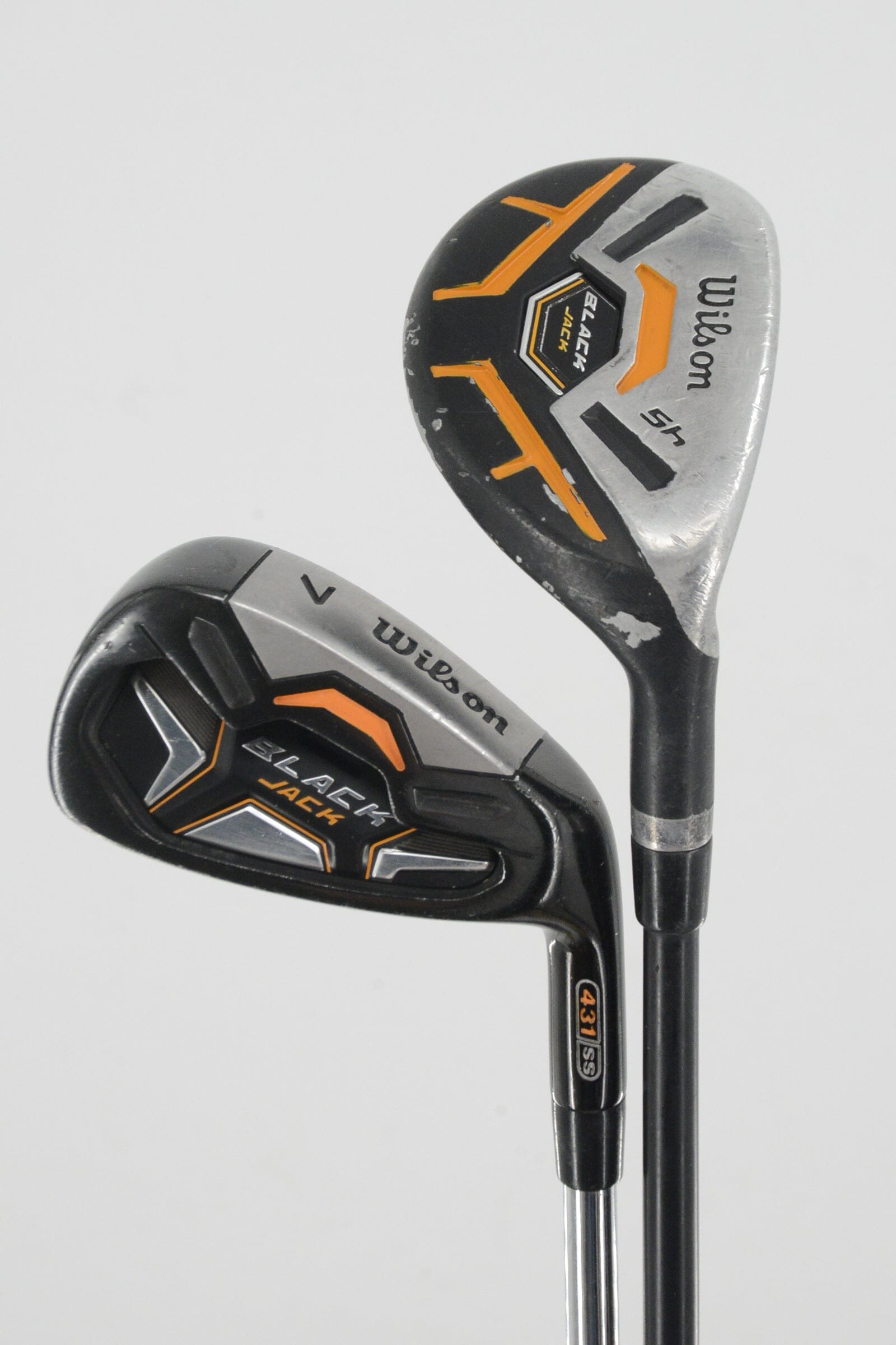 Wilson Black Jack 4H-5H, 6-7, 9-PW Iron Set Uniflex Std Length Golf Clubs GolfRoots