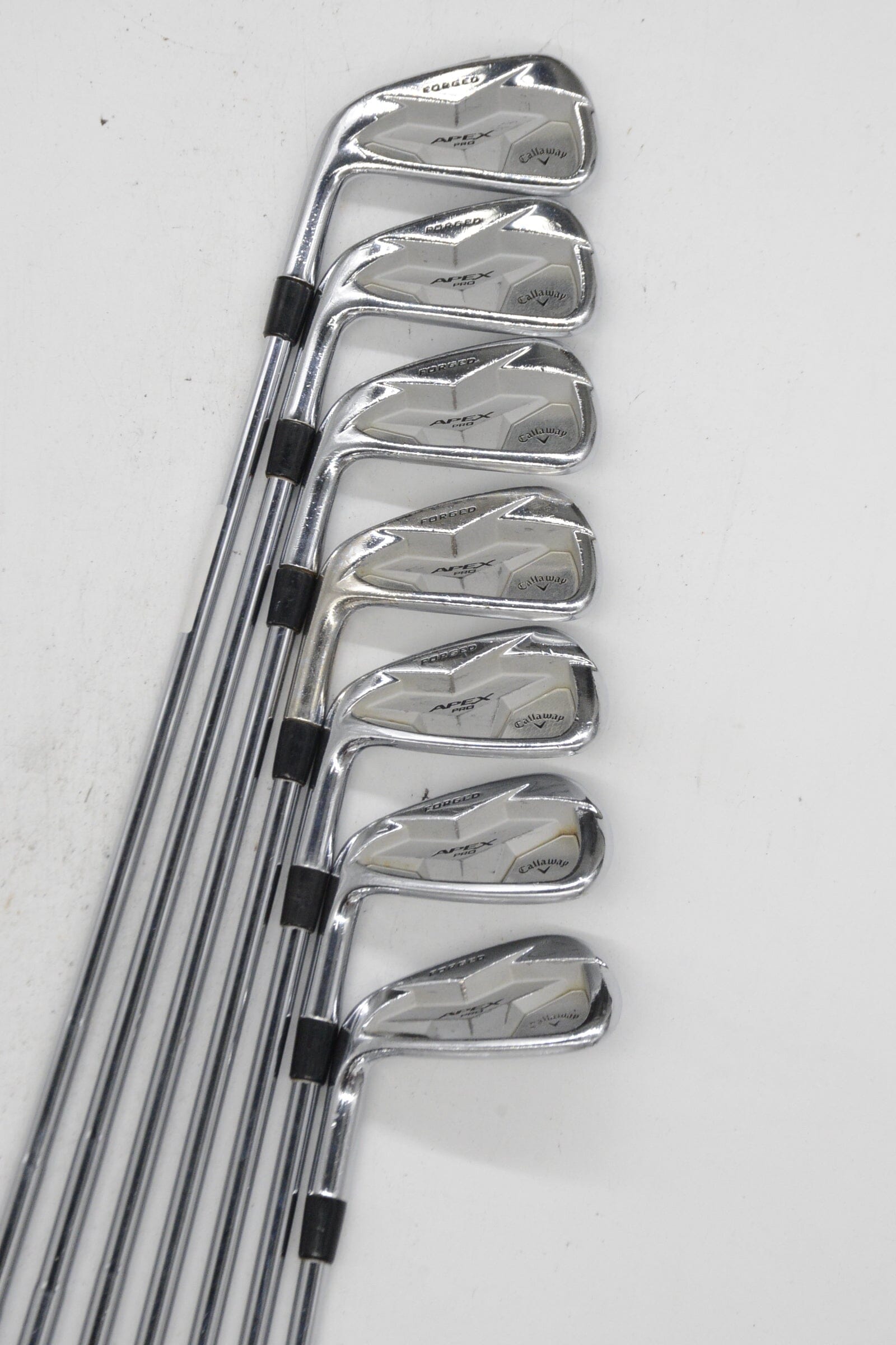 Lefty Callaway Apex Pro 19 4-9, AW Iron Set S Flex Std Length Golf Clubs GolfRoots