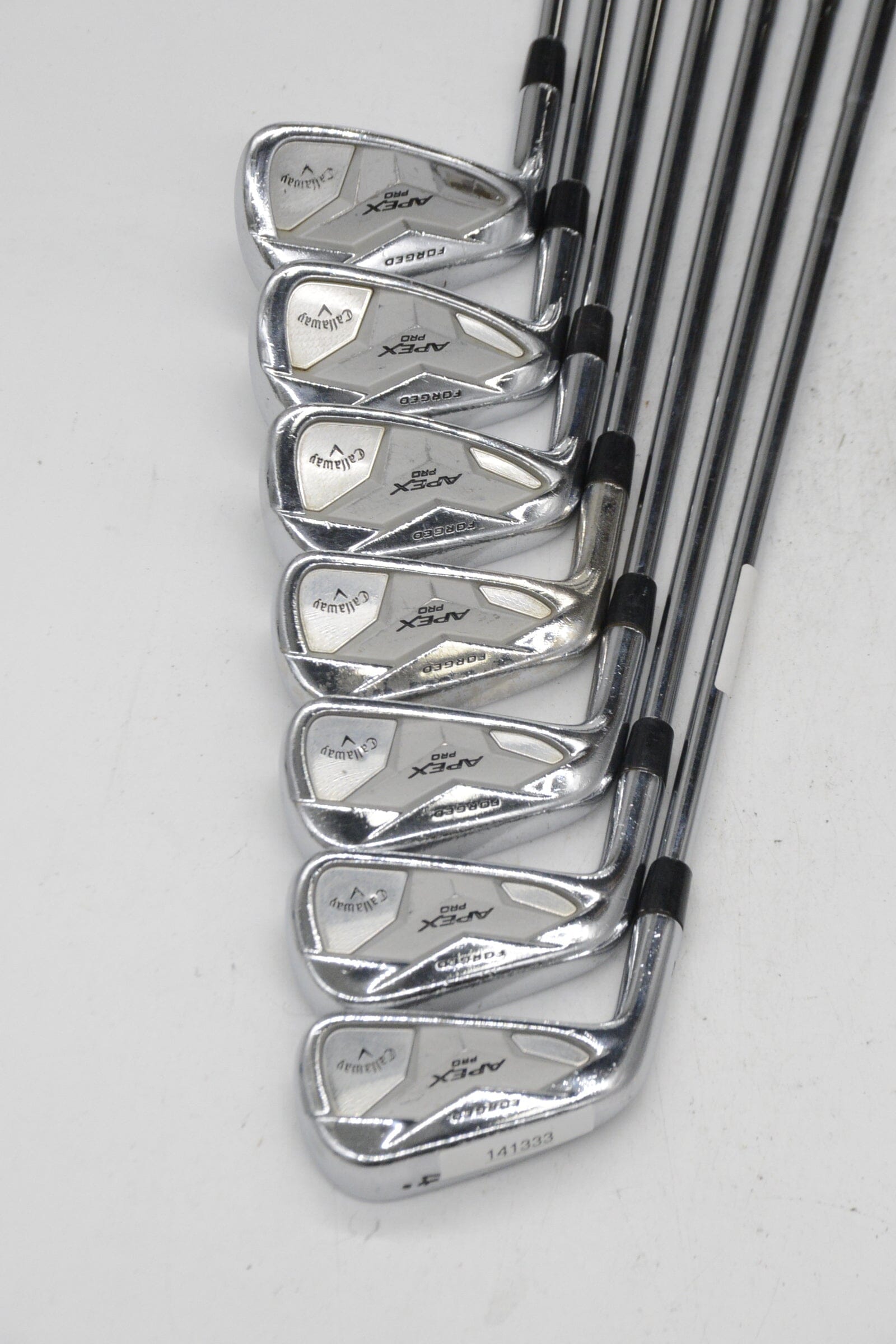 Lefty Callaway Apex Pro 19 4-9, AW Iron Set S Flex Std Length Golf Clubs GolfRoots