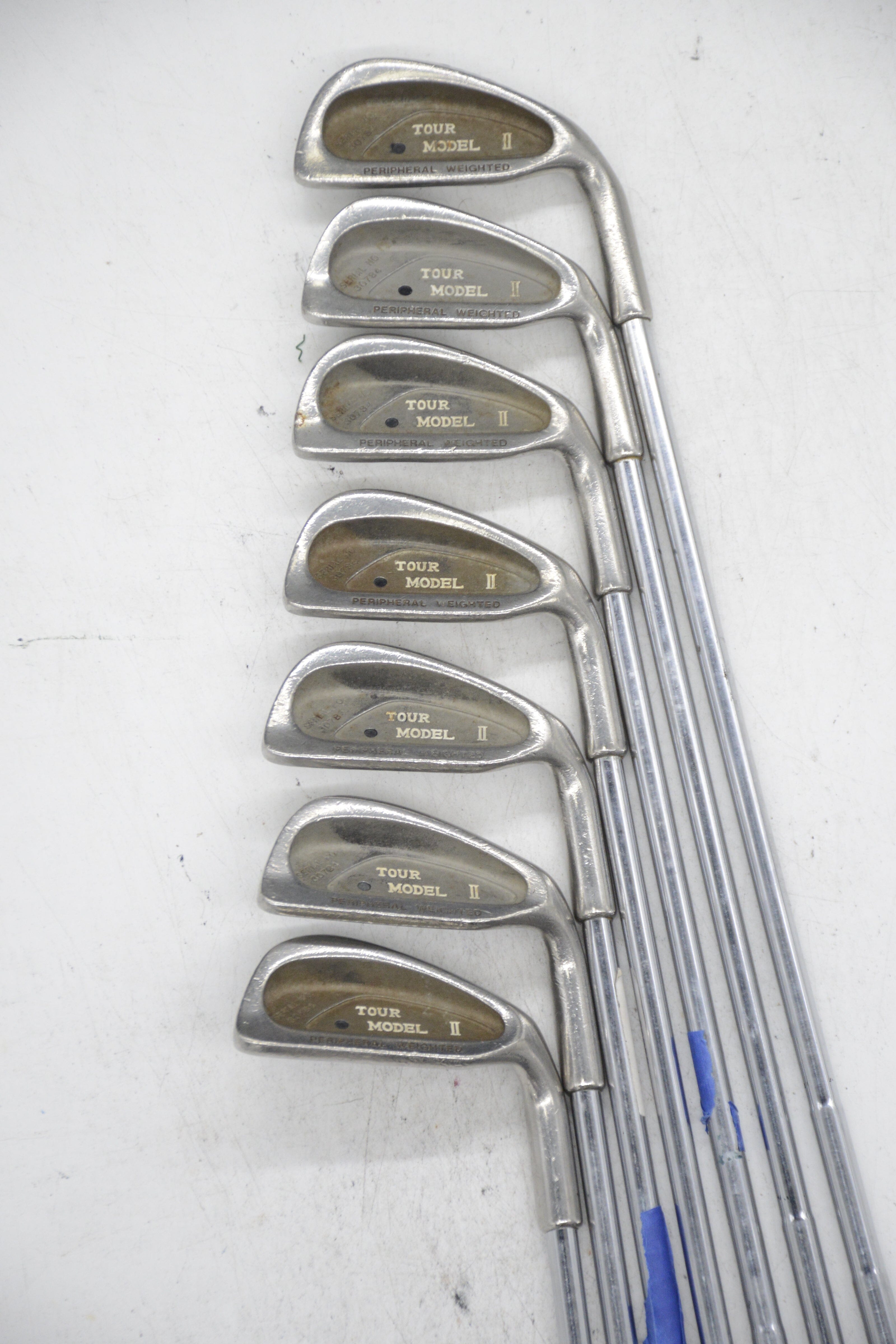 Tour Model II Peripheral Weighted 3-9 Iron Set S Flex -2" Golf Clubs GolfRoots