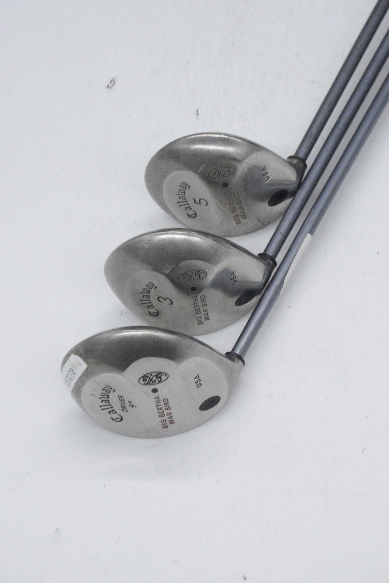 Lefty Callaway Big Bertha War Bird D, 3W, 5W Wood Set R Flex